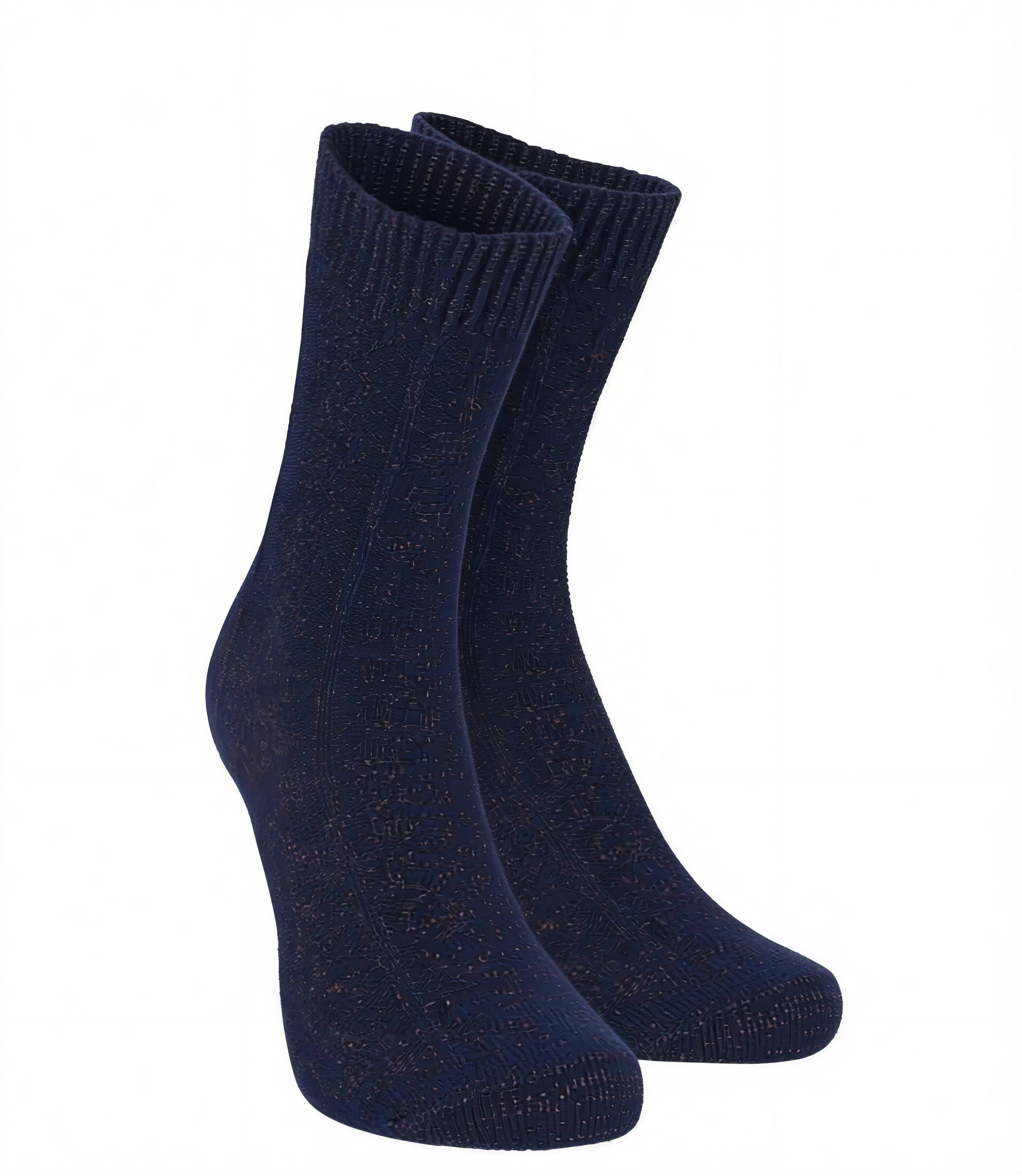 Tamaris Basicsocken Damen Zopfdesign aus Glitzergarn (Packung, 1-Paar, 1 Paar) aus hautfreundlicher Baumwolle