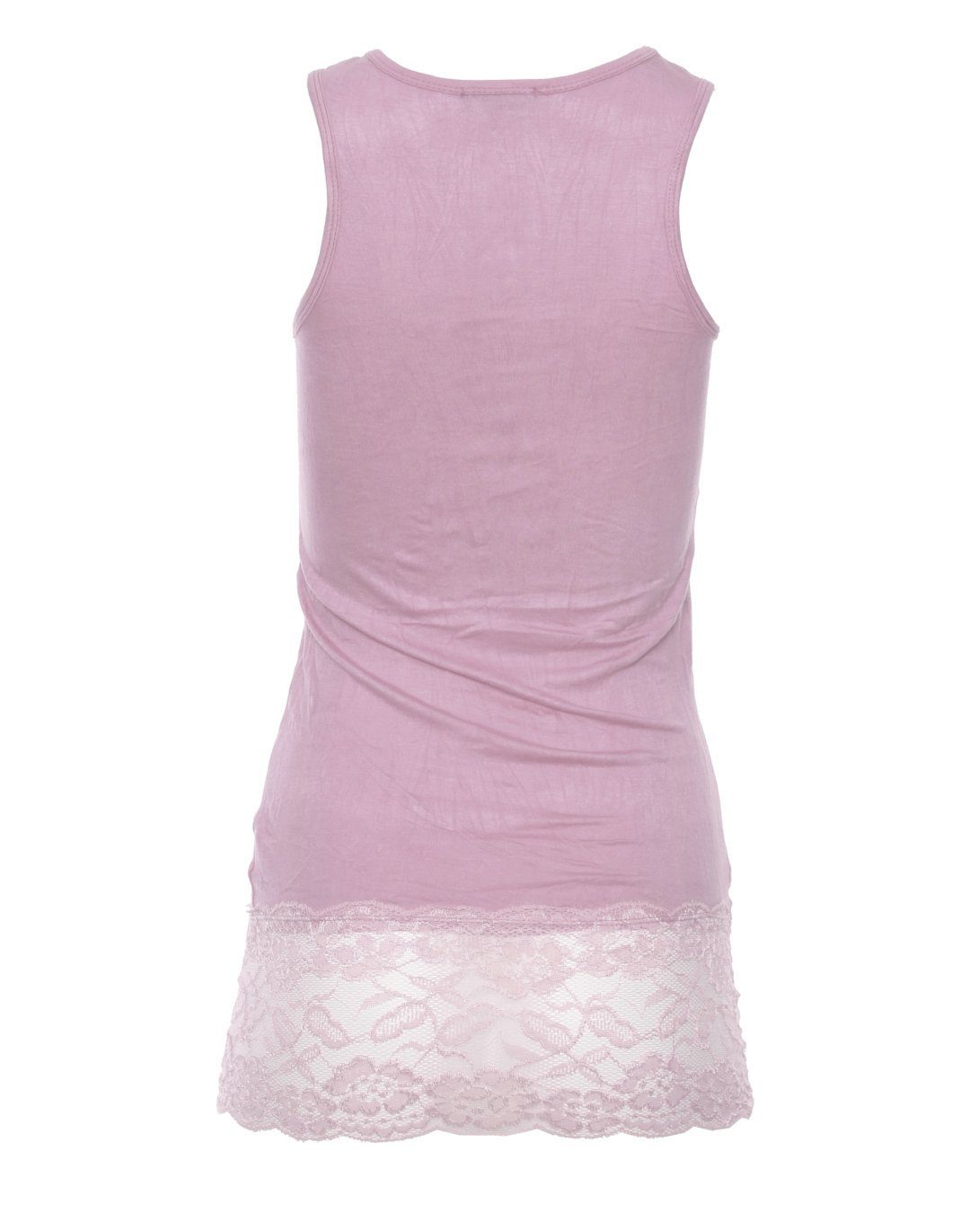 Spitzensaum Muse Spitzentop rosa 0518 mit Trägertop