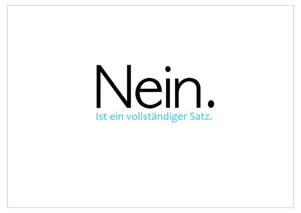Nein Ist Ein Vollstandiger Satz