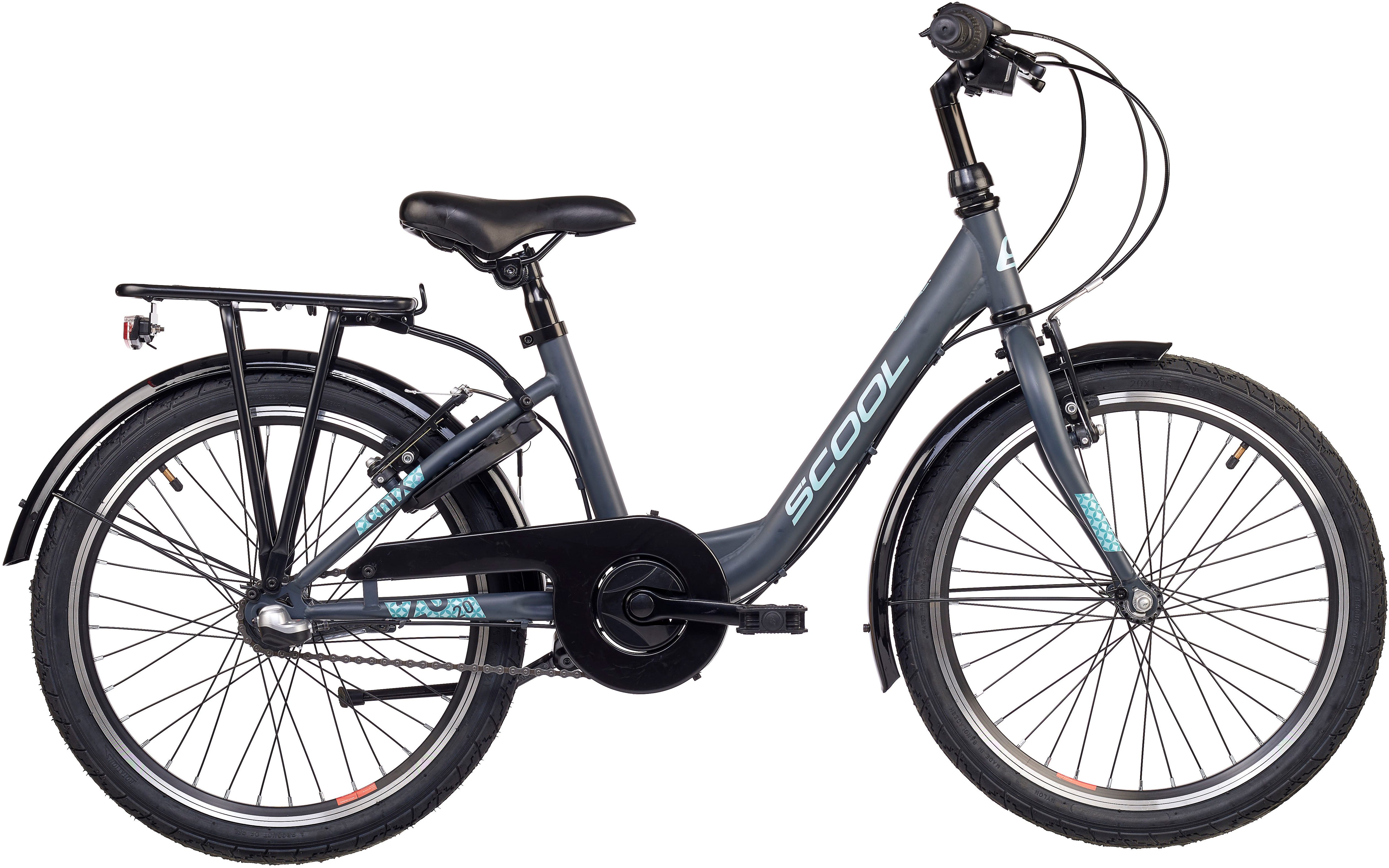 S’COOL Kinderfahrrad S'COOL chiX, 3 Gang Shimano, Nabenschaltung