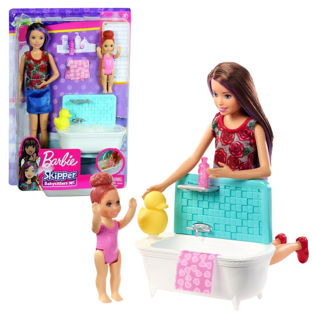 Barbie Anziehpuppe Puppe & Bad Spiel-Set günstig online kaufen