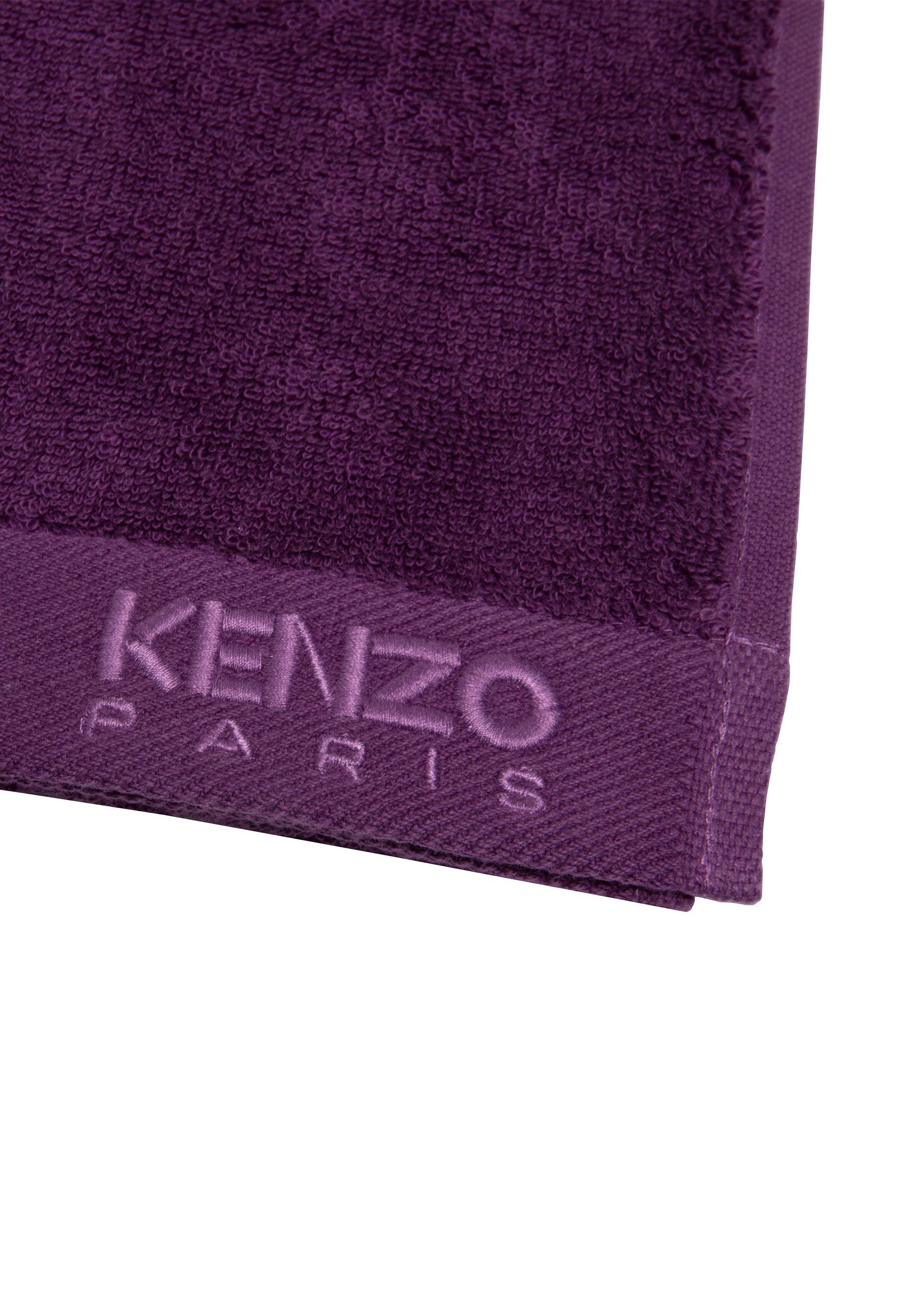 Kz MAISON LILA Iconic Handtücher KENZO Handtuch, Label-Applikationen mit