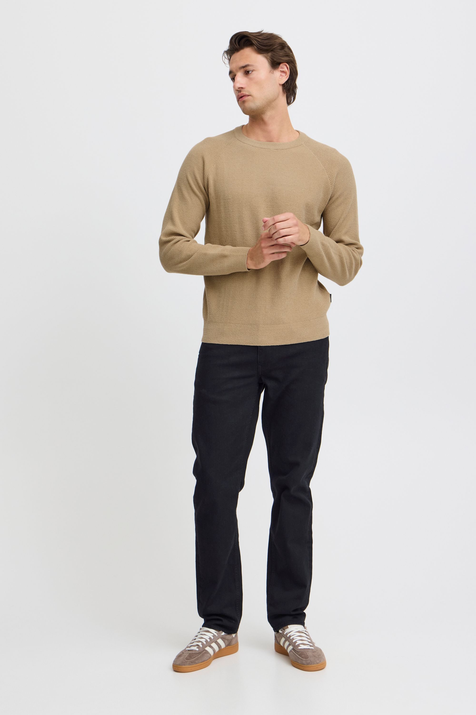 Blend Strickpullover BHPullover Klassischer Grobstrickpullover
