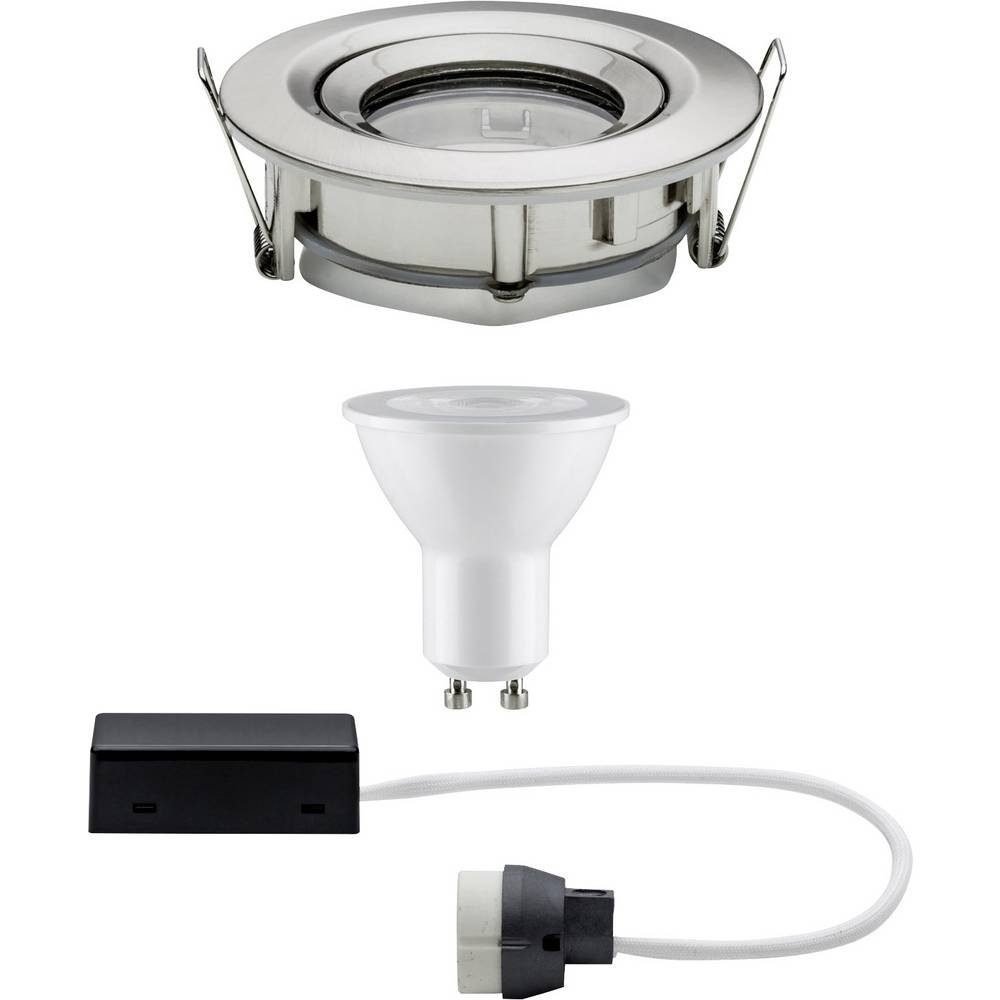 Paulmann LED Einbauleuchte LED Einbauleuchte Plus Einzelleuchte schwenkbar IP65 rund 92899, Schwenkbar, Dimmbar