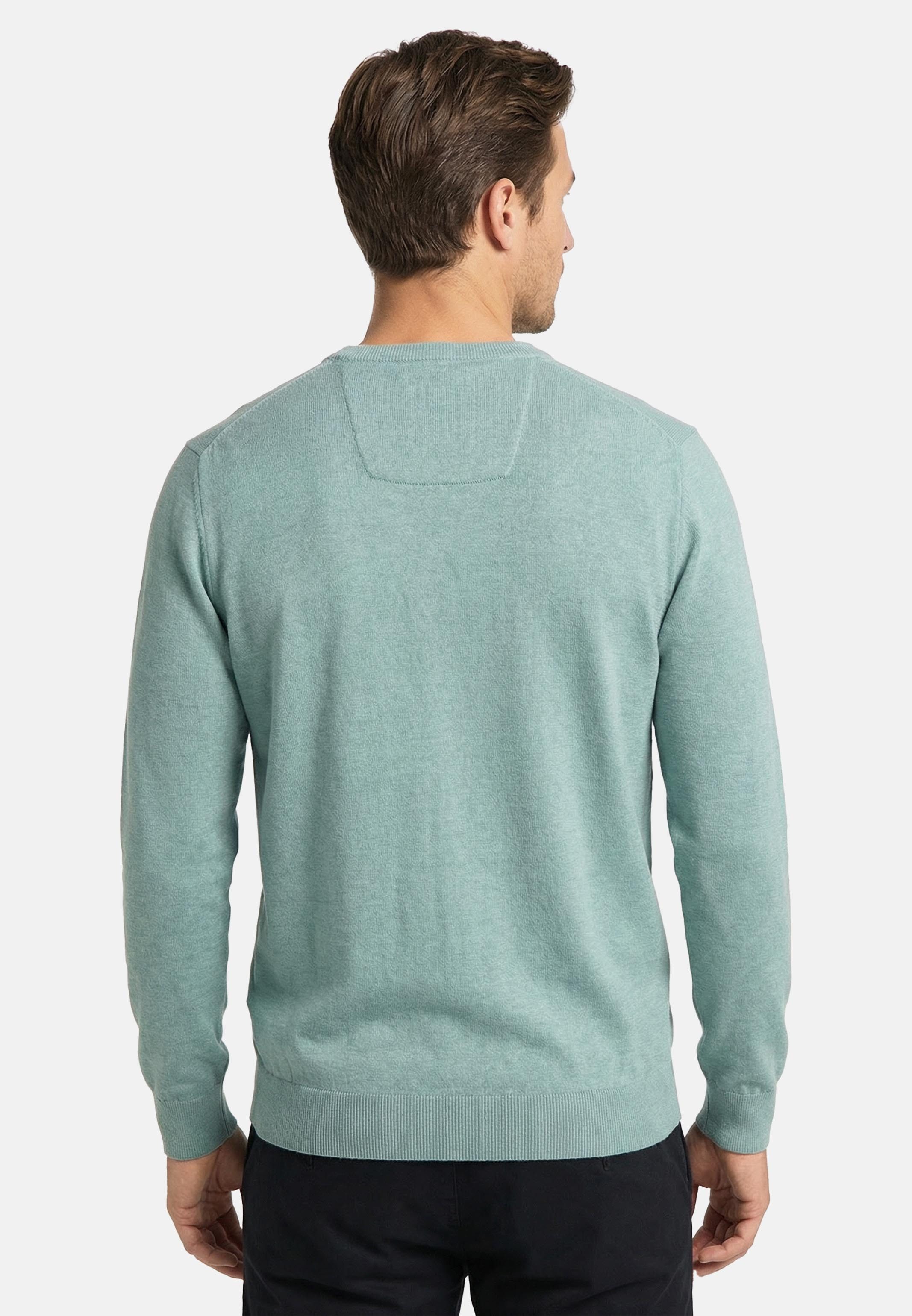 CASAMODA V-Ausschnitt-Pullover Basic (1-tlg) Pullover - Baumwolle - Atmungsaktiv - Reine Pima-Baumwolle
