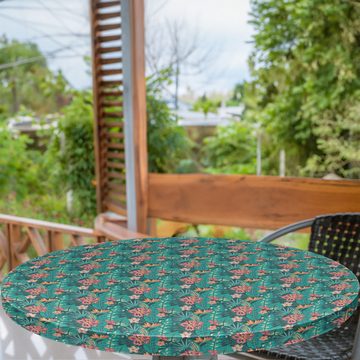 Abakuhaus Tischdecke Rundum-elastische Stofftischdecke, Exotisch Palmenblätter wilder Dschungel