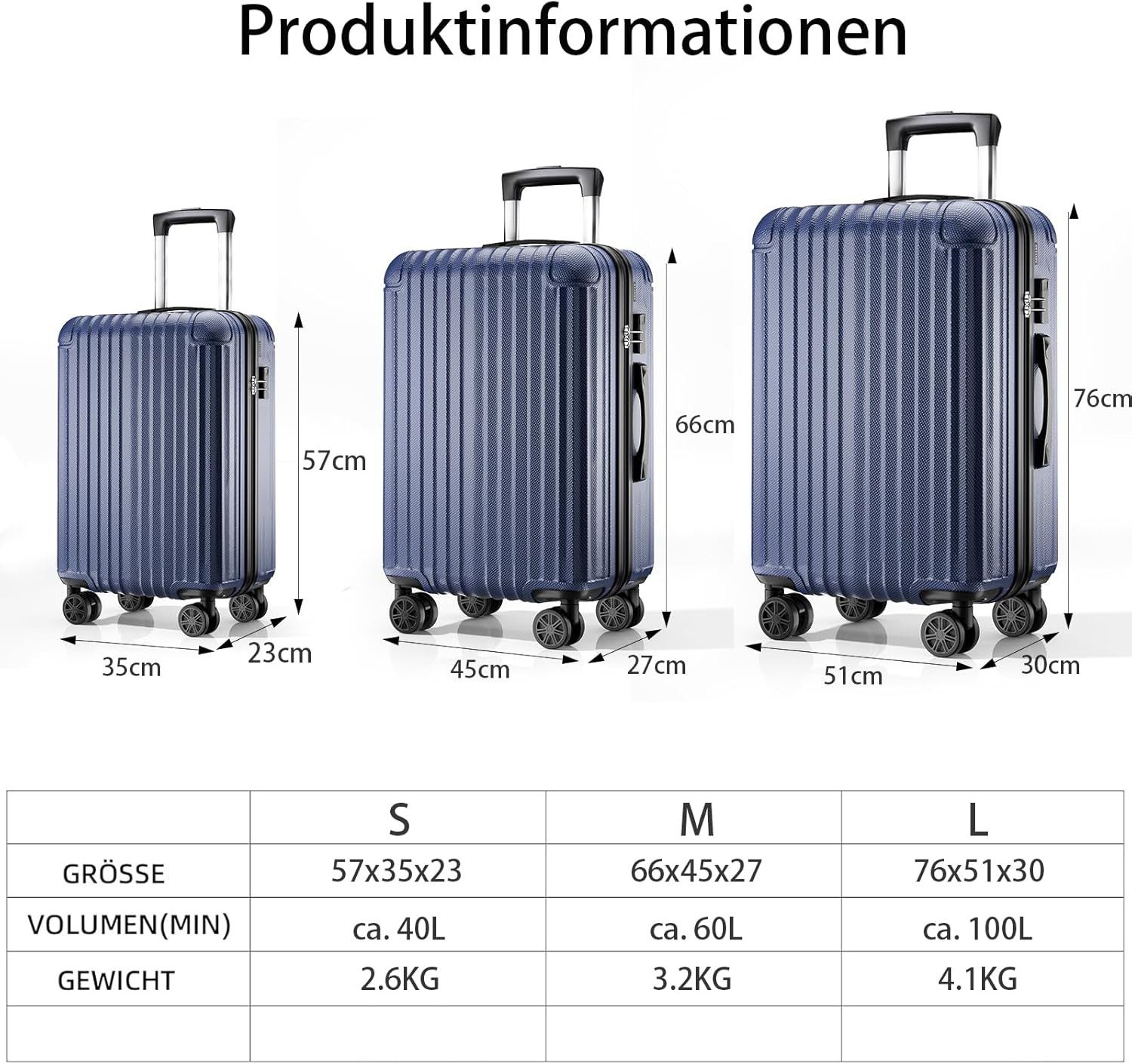 Abistab Handgepäckkoffer Voyager “S” Hartgepäck, 4 günstig online kaufen