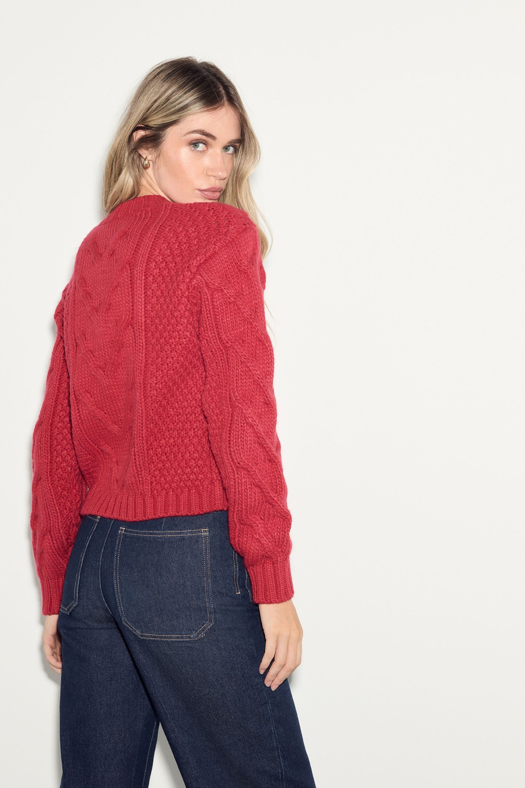 Next Strickjacke Grobstrickjacke mit Zopfmuster (1-tlg) günstig online kaufen