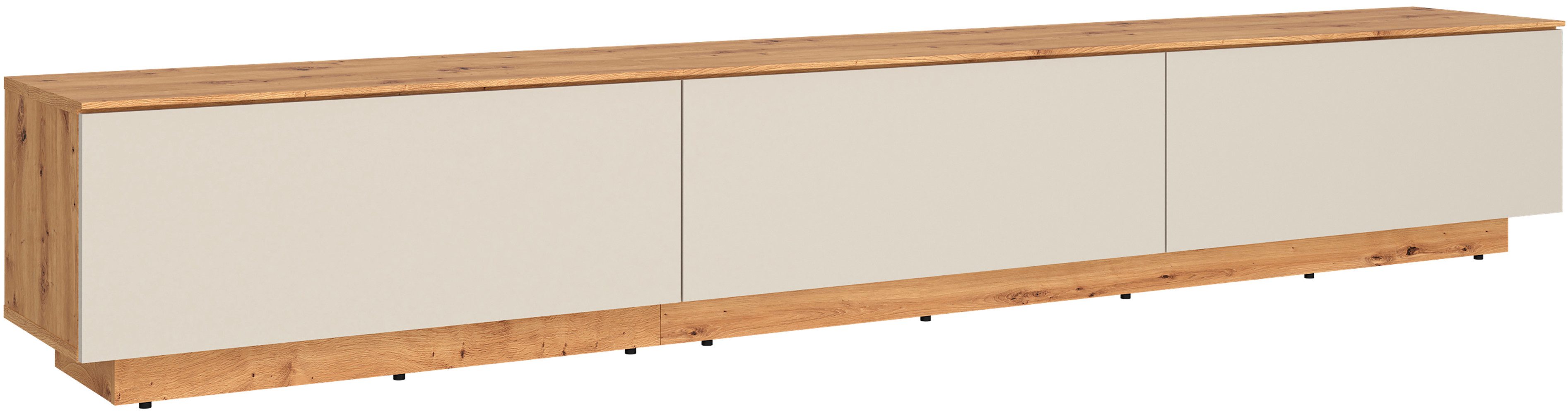 OTTO home Lowboard 3 Klappen und viel Stauraum, hängend oder stehend, grifflos, modern, Breite 240cm – Bild 3 von 5
