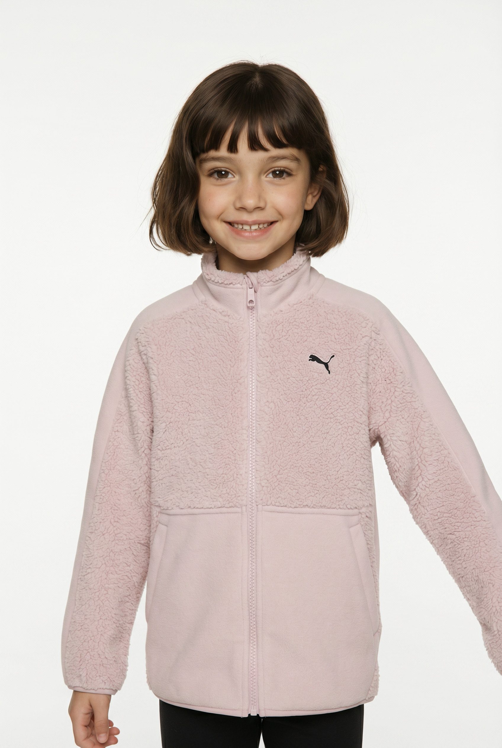 PUMA Sweatshirt ESS ELEVATED WINTERIZED RELAXED HALF-ZIP mit Stehkragen, mit Reißverschluss, mit Kängurutasche