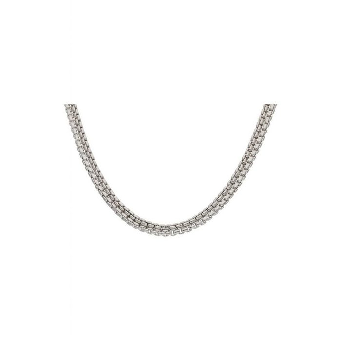 JuwelmaLux Silberkette Halskette Silber 2-reihig Veneziakette 42 cm (1-tlg) Damen Silberkette Silber 925/000 inkl. Schmuckschachtel