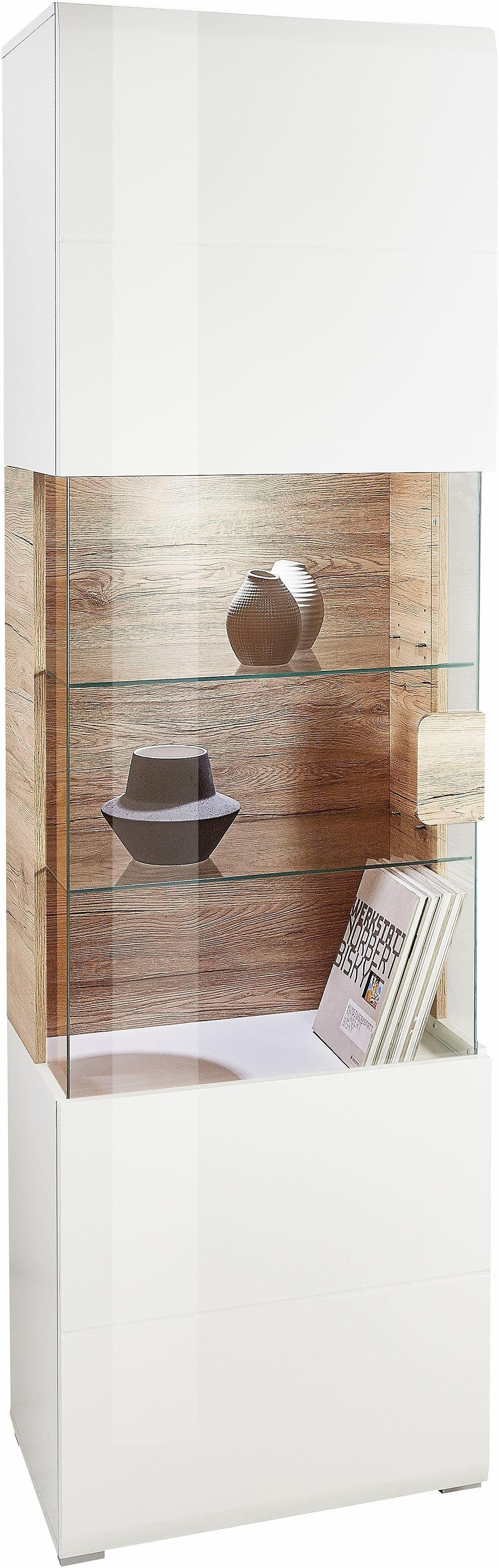 INOSIGN Vitrine "Toledo,Höhe 204 cm trendige Glasvitrine mit dekorative Frä günstig online kaufen