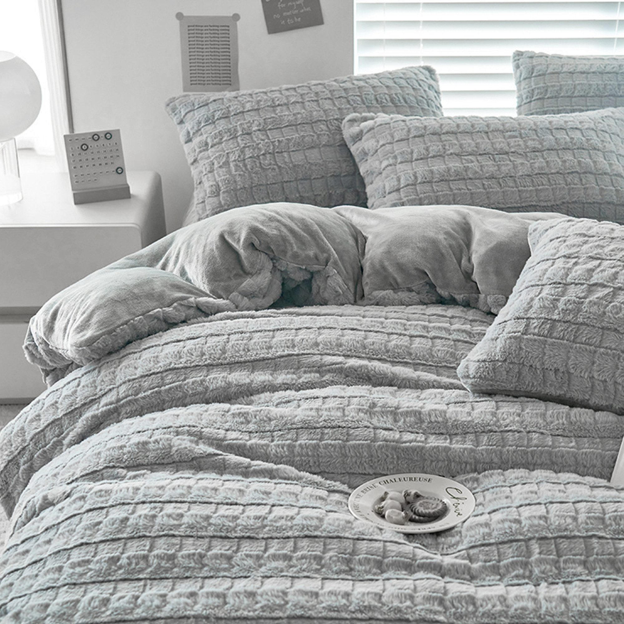 ibettertec Bettwäsche Winter Plüsch Bettwäsche,135x200cm,200x200cm,Flauschi günstig online kaufen