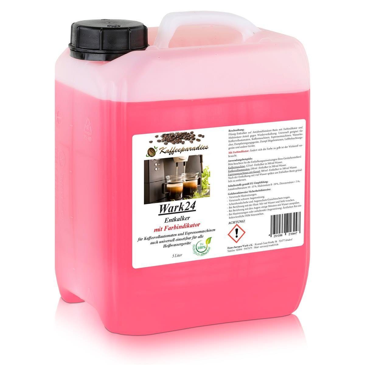 Wark24 Flüssig Entkalker 5 Liter für Kaffeevollautomat wie Saeco uvm. Entkalker