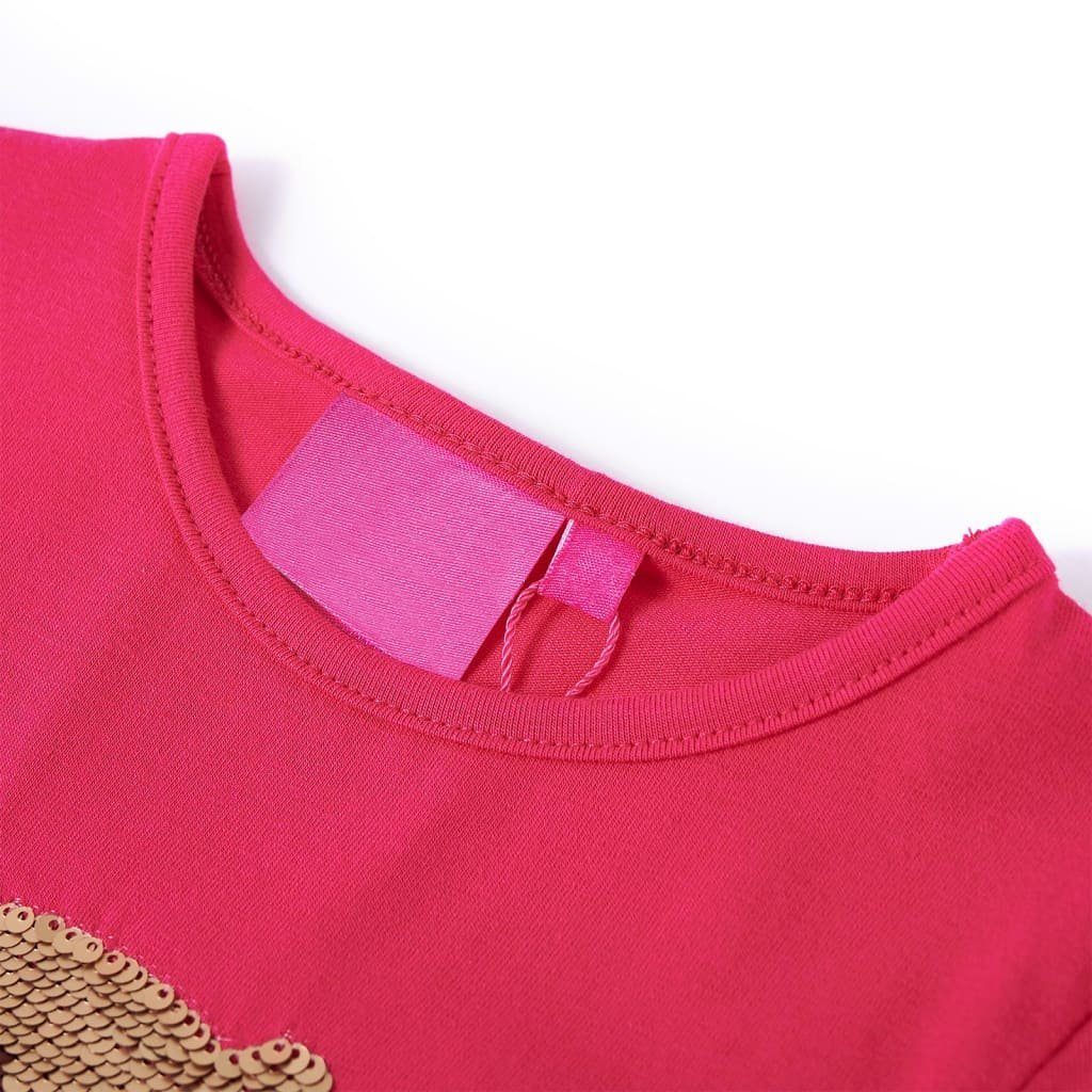 vidaXL Langarmshirt Kinder-Langarmshirt Knallrosa 92