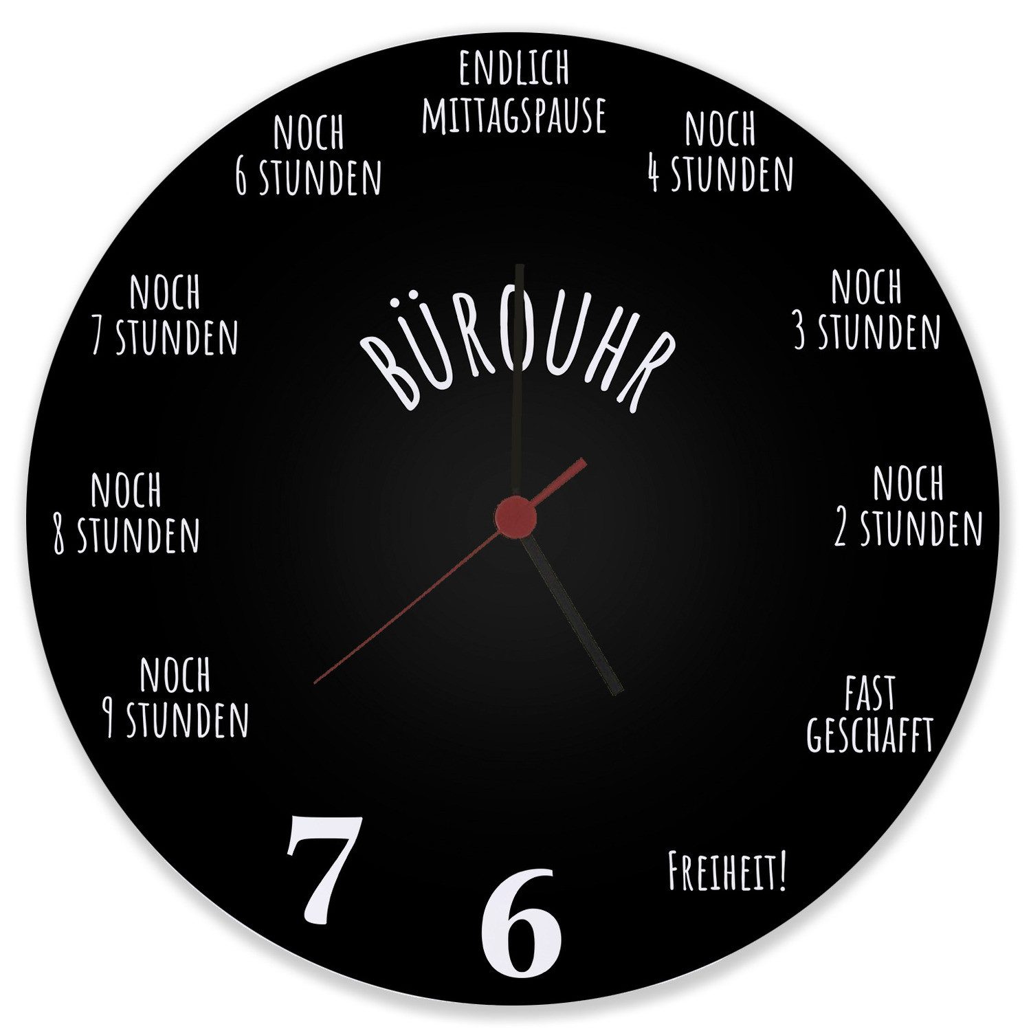 speecheese Wanduhr Bürouhr mit Feierabend Countdown günstig online kaufen