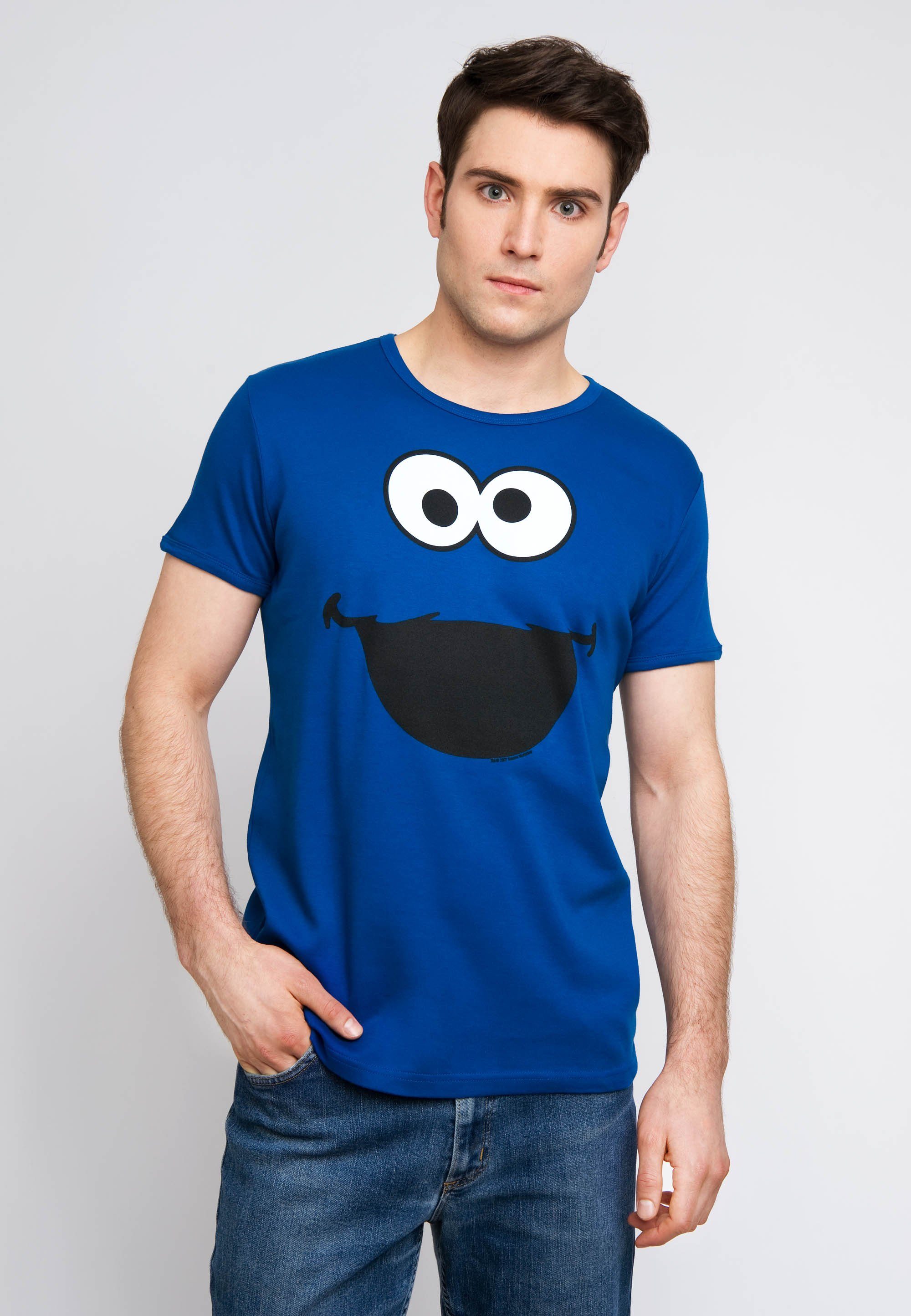 LOGOSHIRT T-Shirt Krümmelmonster mit niedlichem Print