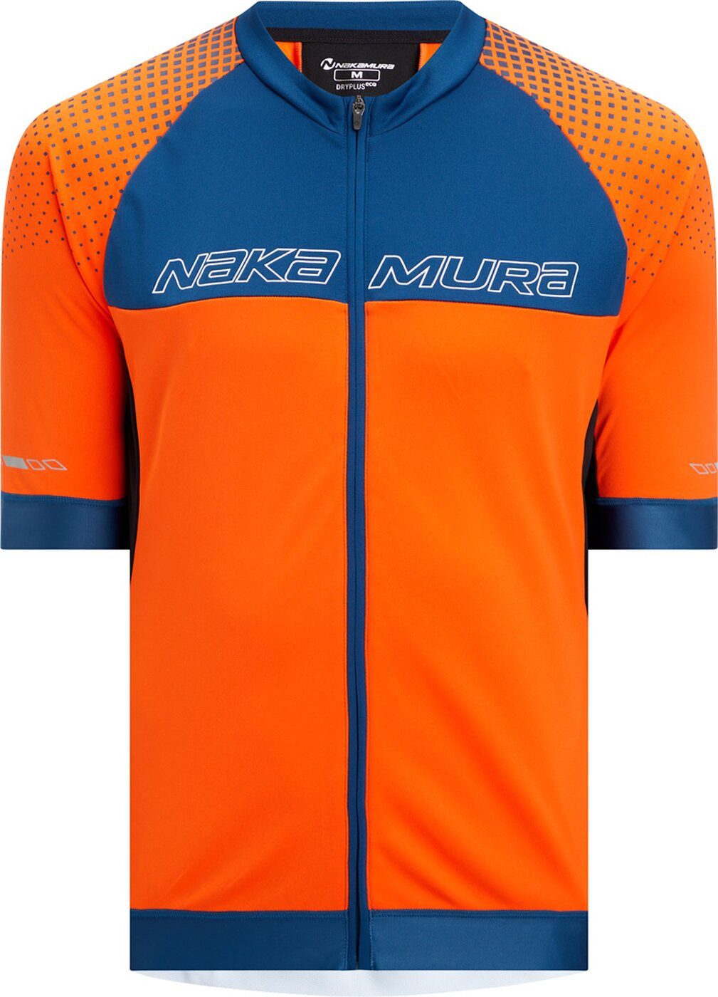 NAKAMURA Radtrikot He.-Fahrrad-Trikot Nino M ORANGE DARK/BLUE PET