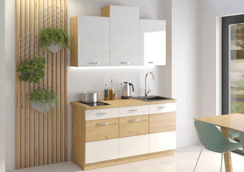 ROYAL24_MARKT Küchenzeile - Entdecken Sie die Vielseitigkeit und Eleganz von Küche 150., Vielseitig - Ergonomisch - Innovatives Design.
