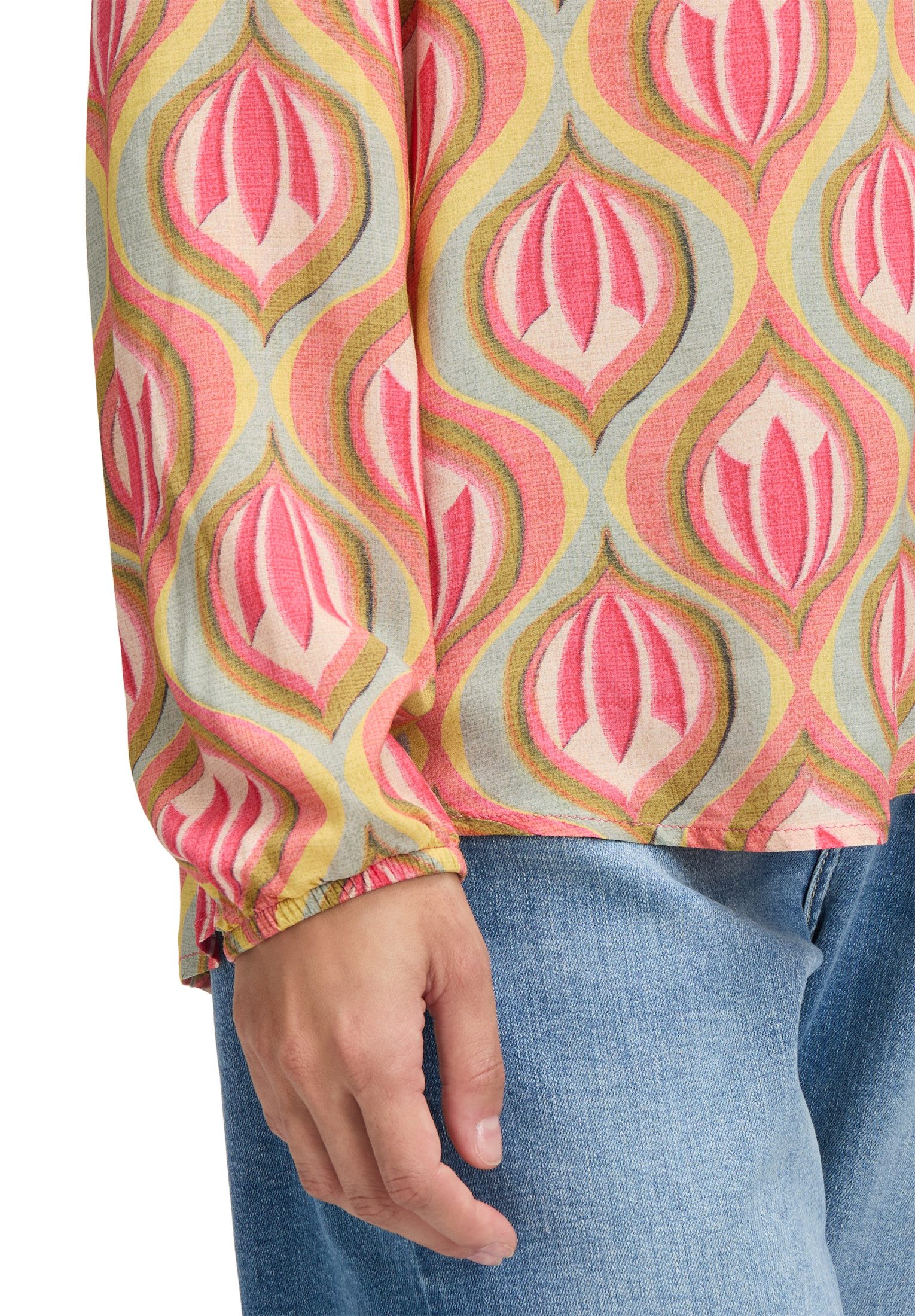 Cartoon Schlupfbluse Damen mit Muster