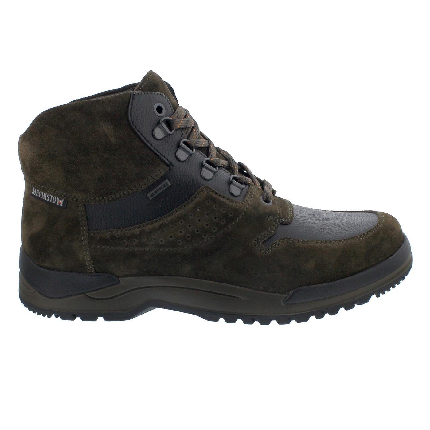 Mephisto Clint MT Schnürboot, Mephi-Tex, Velours- / Glattleder, Moss Schnürstiefel