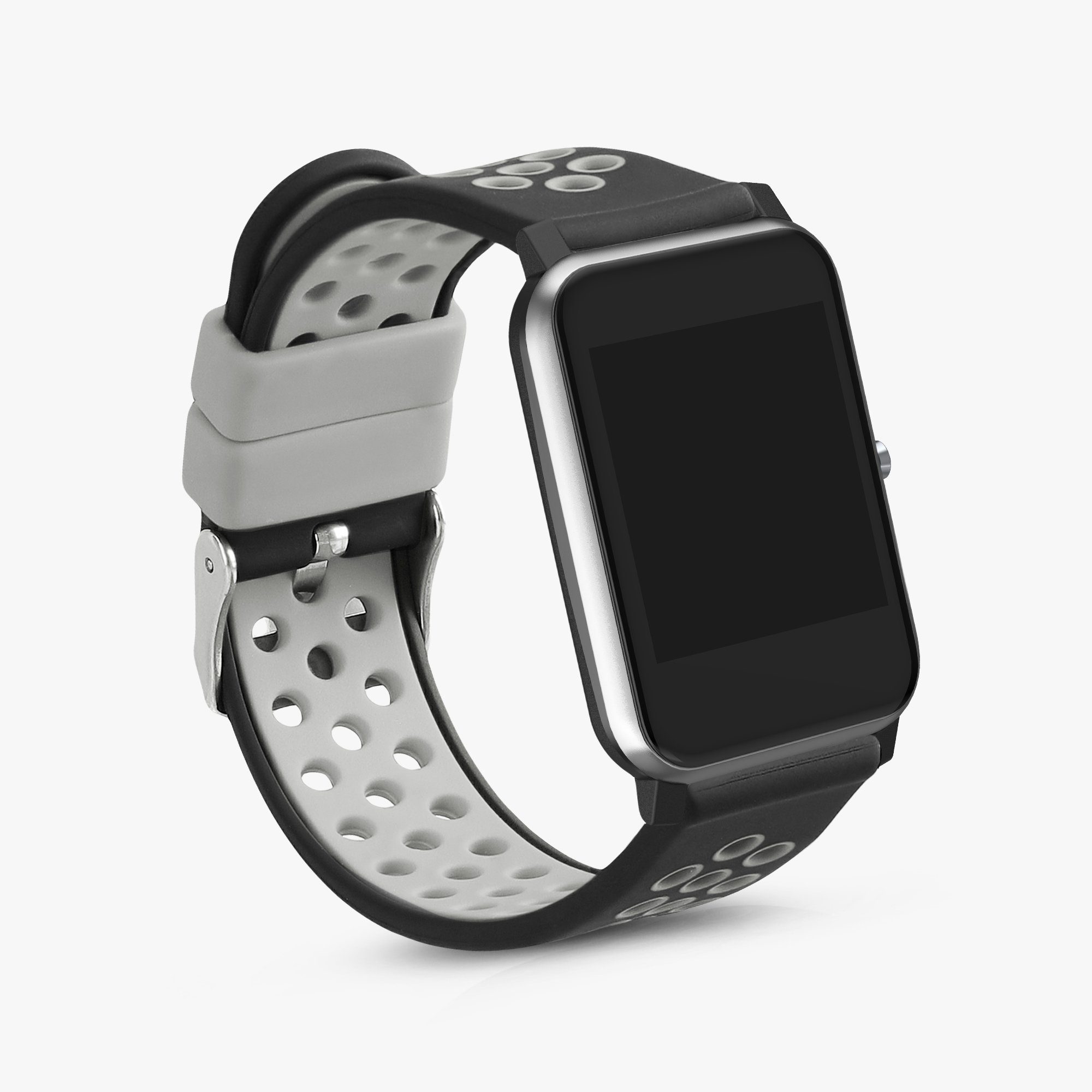 kwmobile 2x Uhrenarmband für Willful Fitnesstracker / Smartwatch Armband Smartwatch, 2-tlg., Fitnesstracker Band Set aus TPU Silikon - Ersatzarmband Smartwatch
