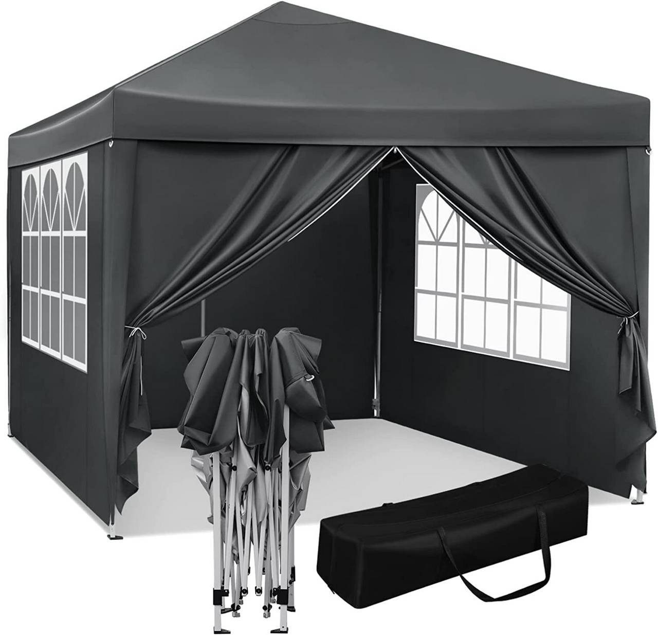 Woltu Faltpavillon, mit 4 Seitenteilen, aus günstig online kaufen