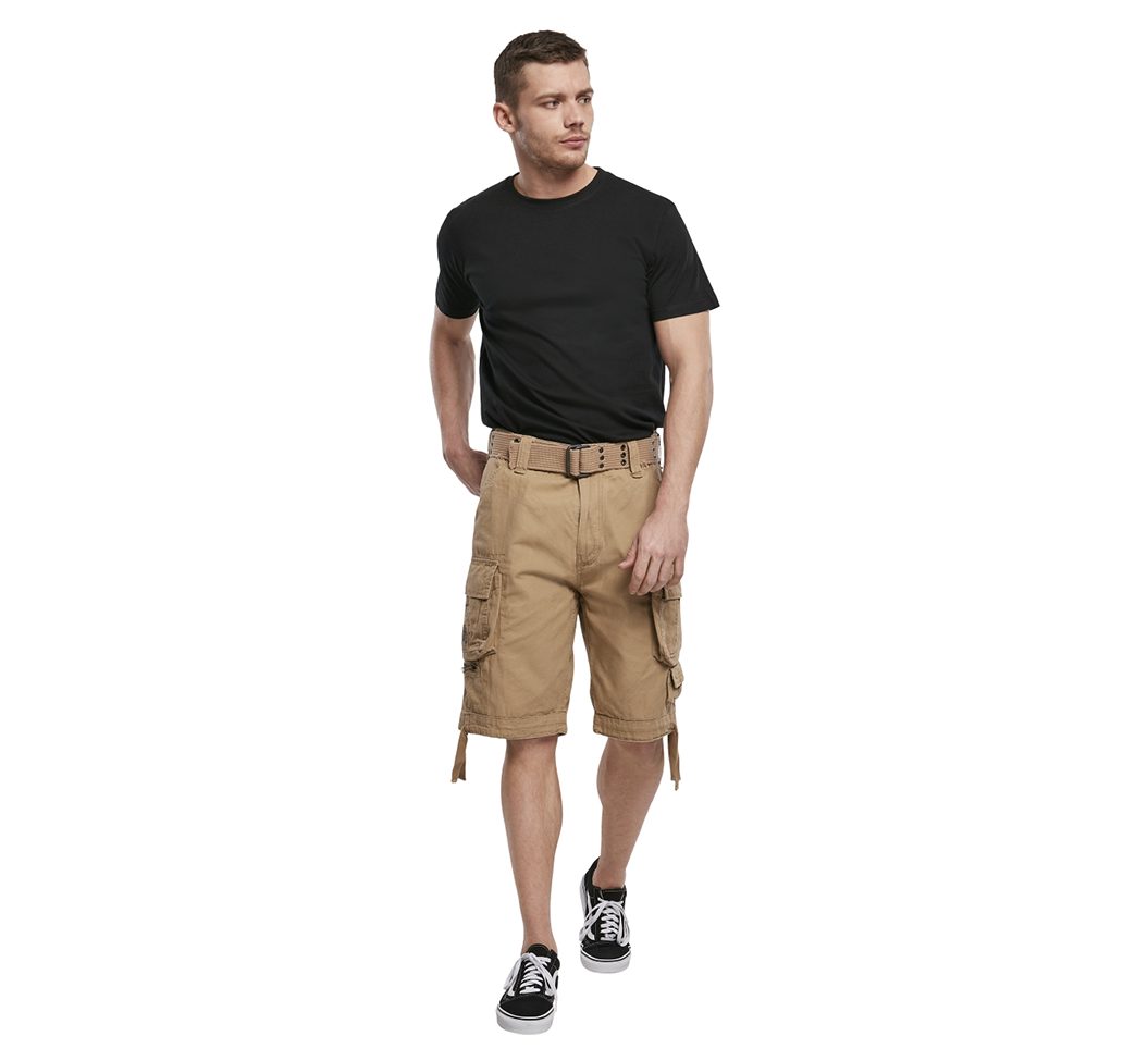 Brandit Cargohose Herren Bermuda Cargo Shorts knielang Kurze Hose Short Gürtel Knielang – Bild 2 von 5