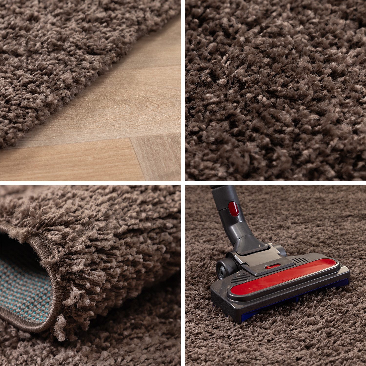 Carpettex Hochflor-Teppich Unicolor - Einfarbig, Läufer, Höhe: 30 mm, Einfa günstig online kaufen