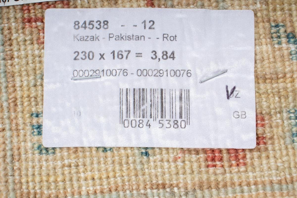 Orientteppich Kazak 166x229 mm rechteckig, 5 Nain Höhe: Handgeknüpfter Trading, Orientteppich