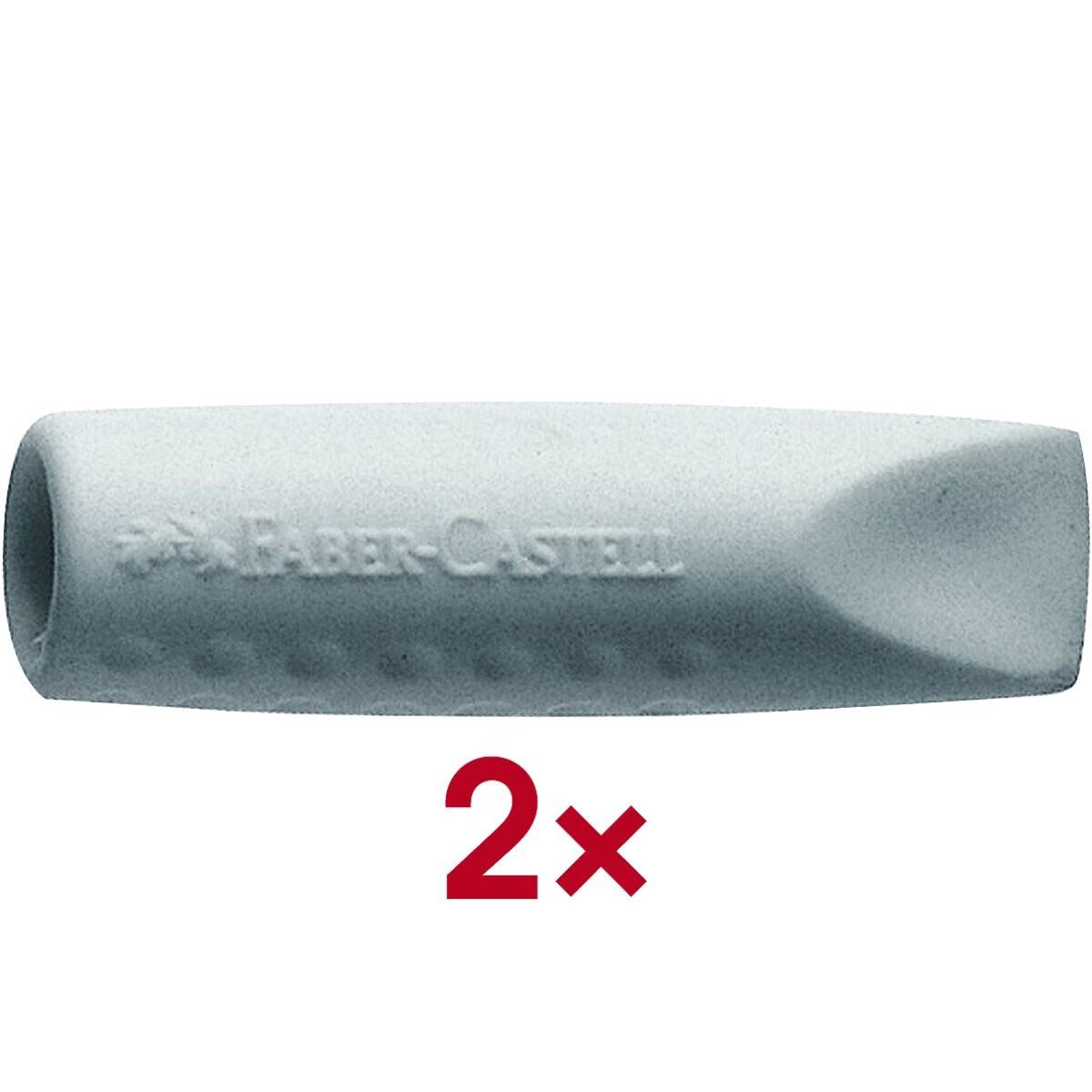 FABER-CASTELL Radierer GRIP ERASER CAP, grau
