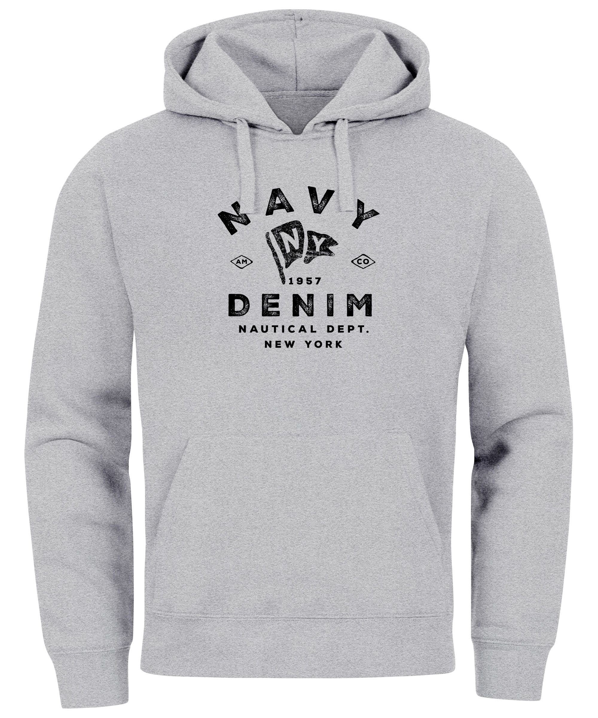 Neverless Hoodie Hoodie Herren vintage Motiv günstig online kaufen