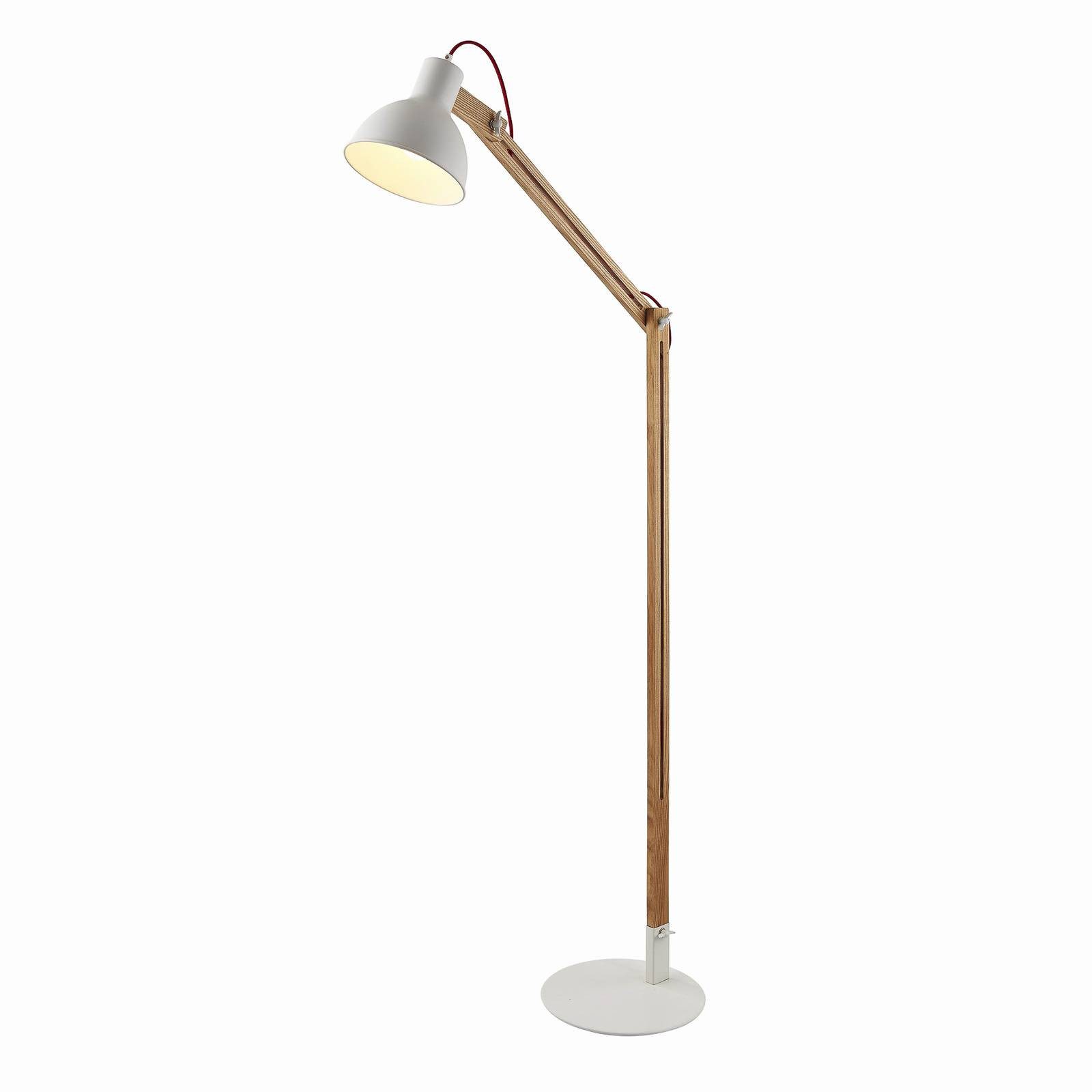 Lindby Stehlampe Shivanja, Holz IP20, 1 x 60 W günstig online kaufen