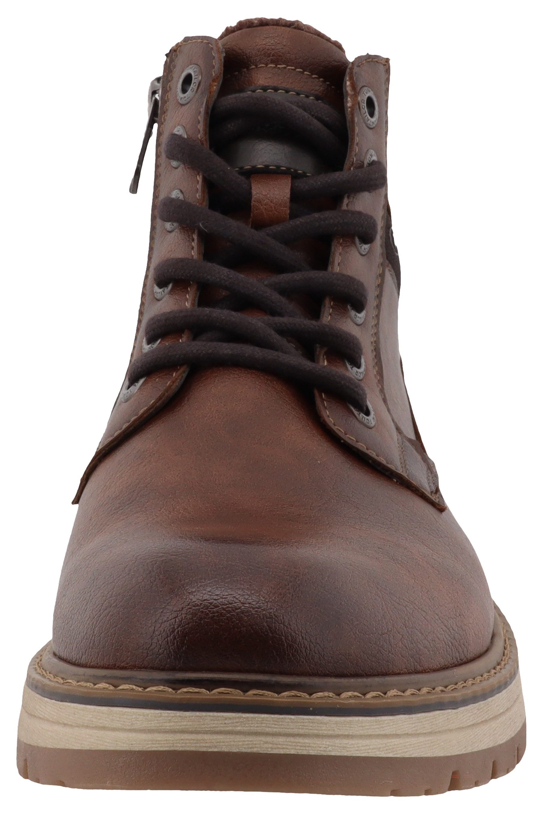 TOM TAILOR Winterboots,Blockabsatz,Schnürboots,Outdoorschuh, Reißverschluss, Weite G (weit)