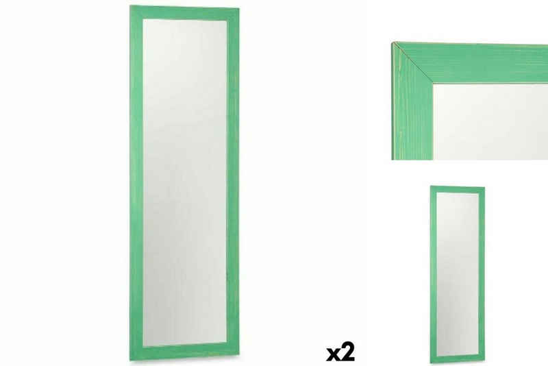 Gift Decor Spiegel Wandspiegel türkis Holz MDF 48 x 150 x 2 cm 2 Stück