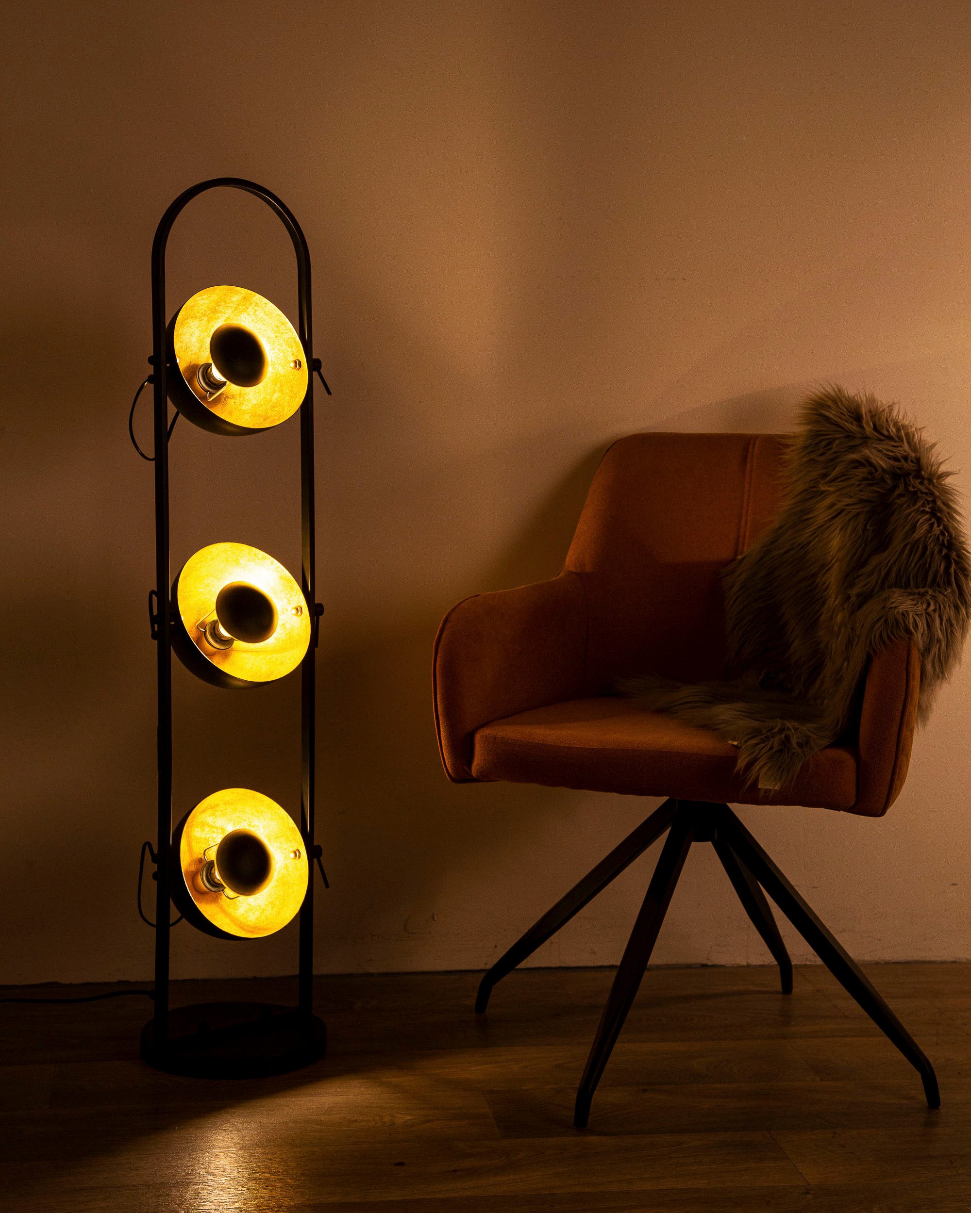 NOWA Stehlampe OLE, ohne Leuchtmittel, Stehleuchte, Dreh-/Schwenkbar, Wohnzimmer