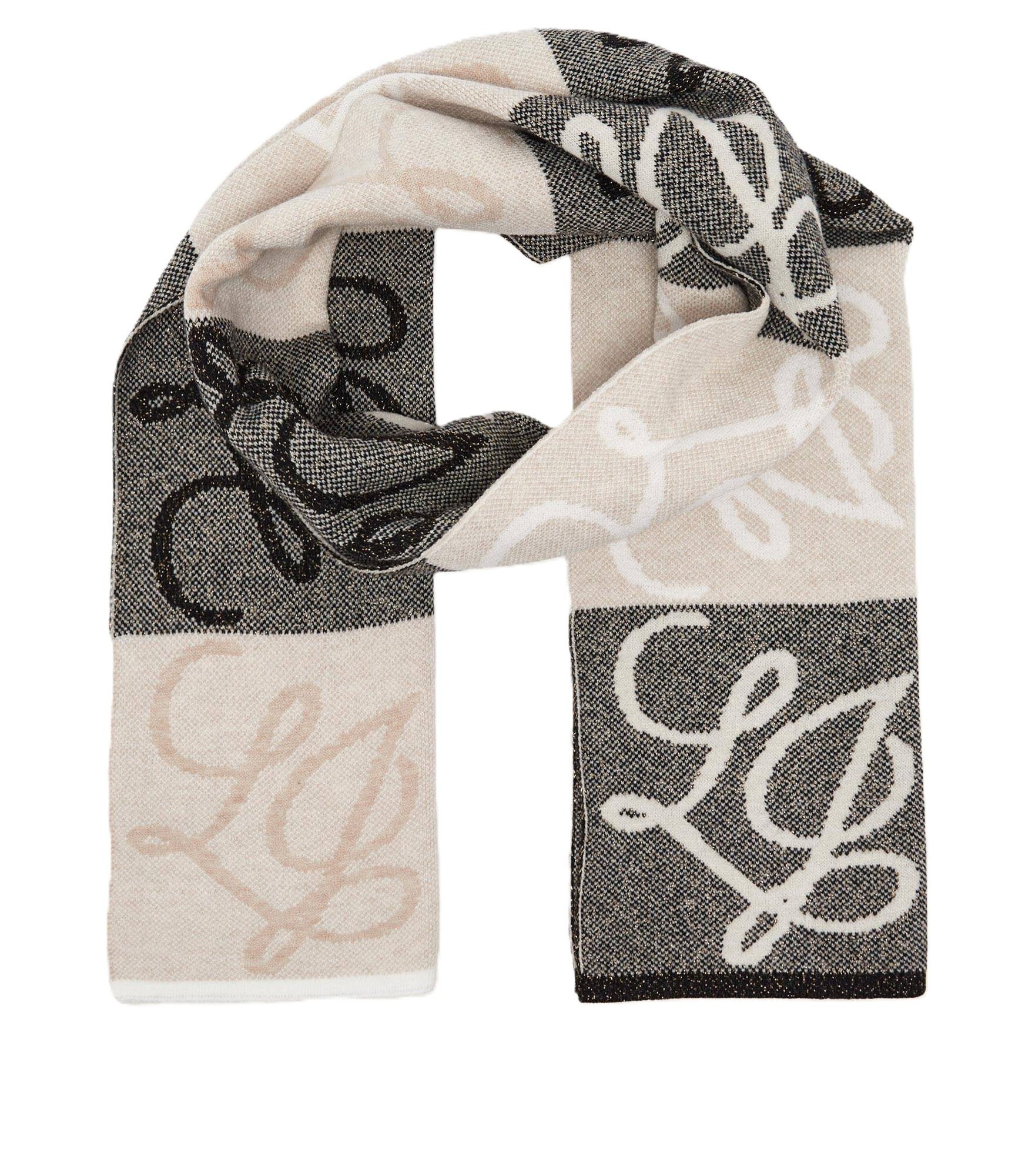 Liu Jo Pashmina - Modischer Liu Jo Strickschal mit Logo und Lurex für Damen