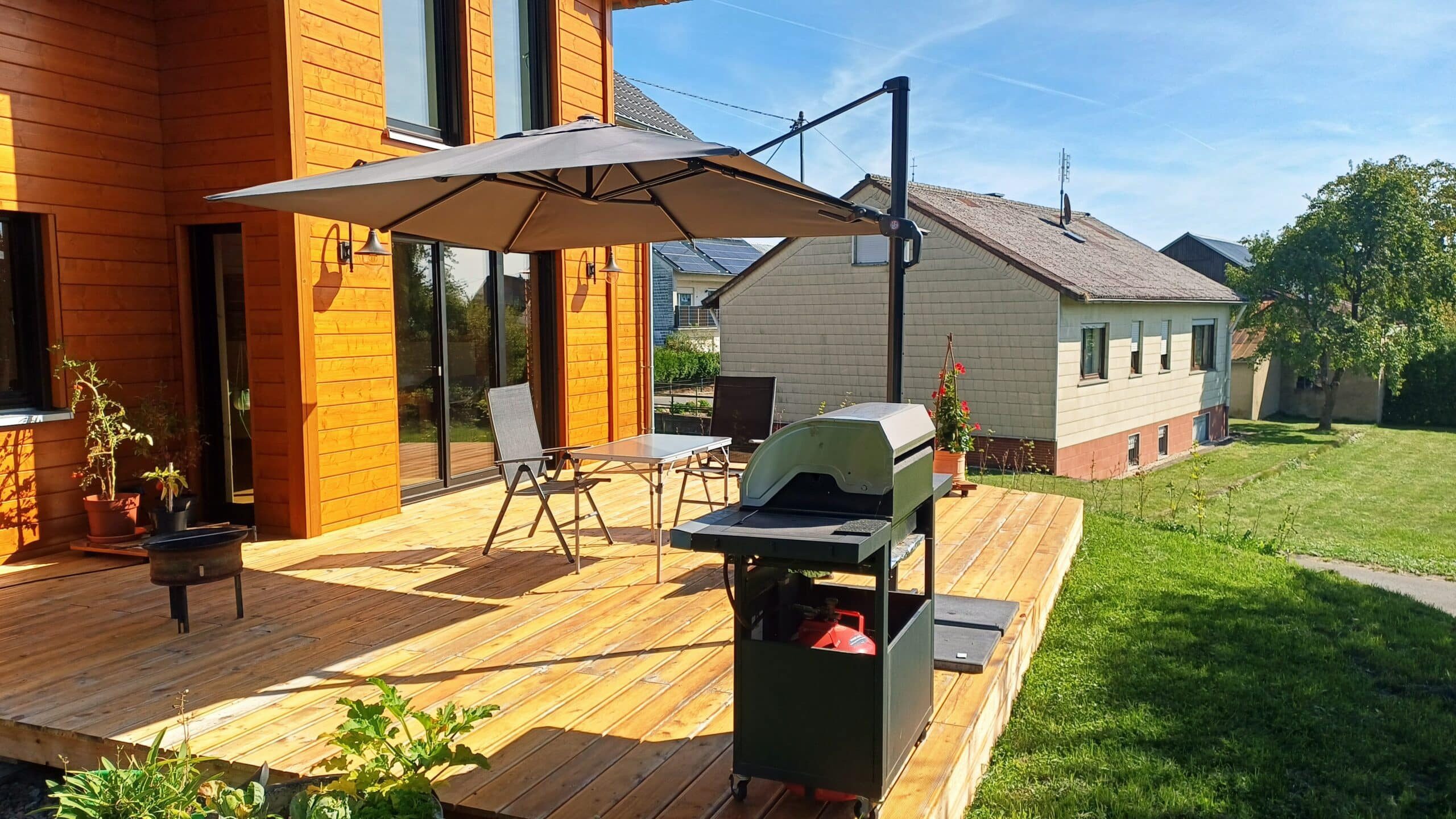 Woodtex Terrassendielen WOODTEX Holz Terrassendiele Nadelholz Natur Outdoor, BxL: je 14.3x300 cm, 27 mm Stärke