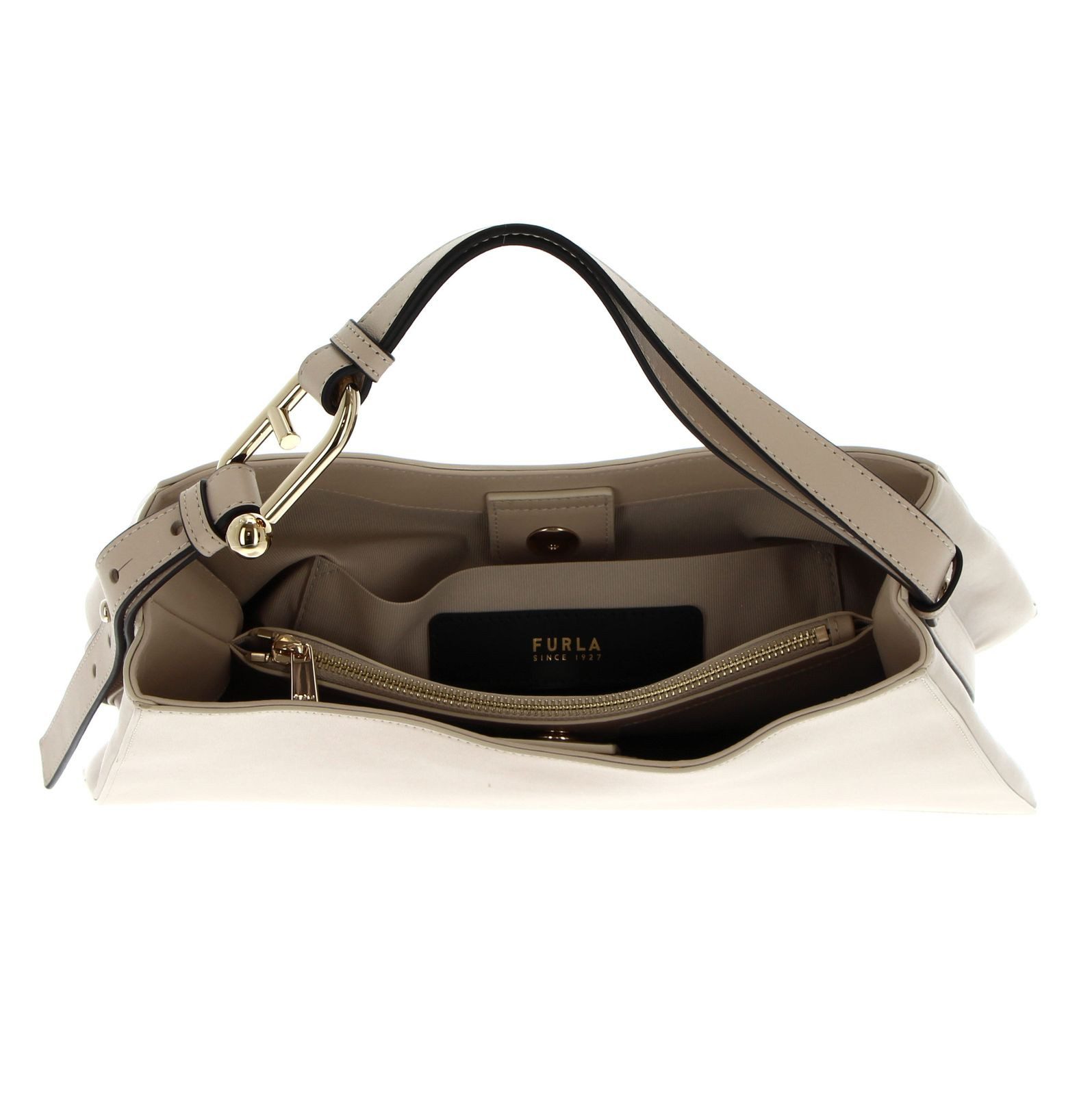 Furla Schultertasche Hobo, aus echtem Leder