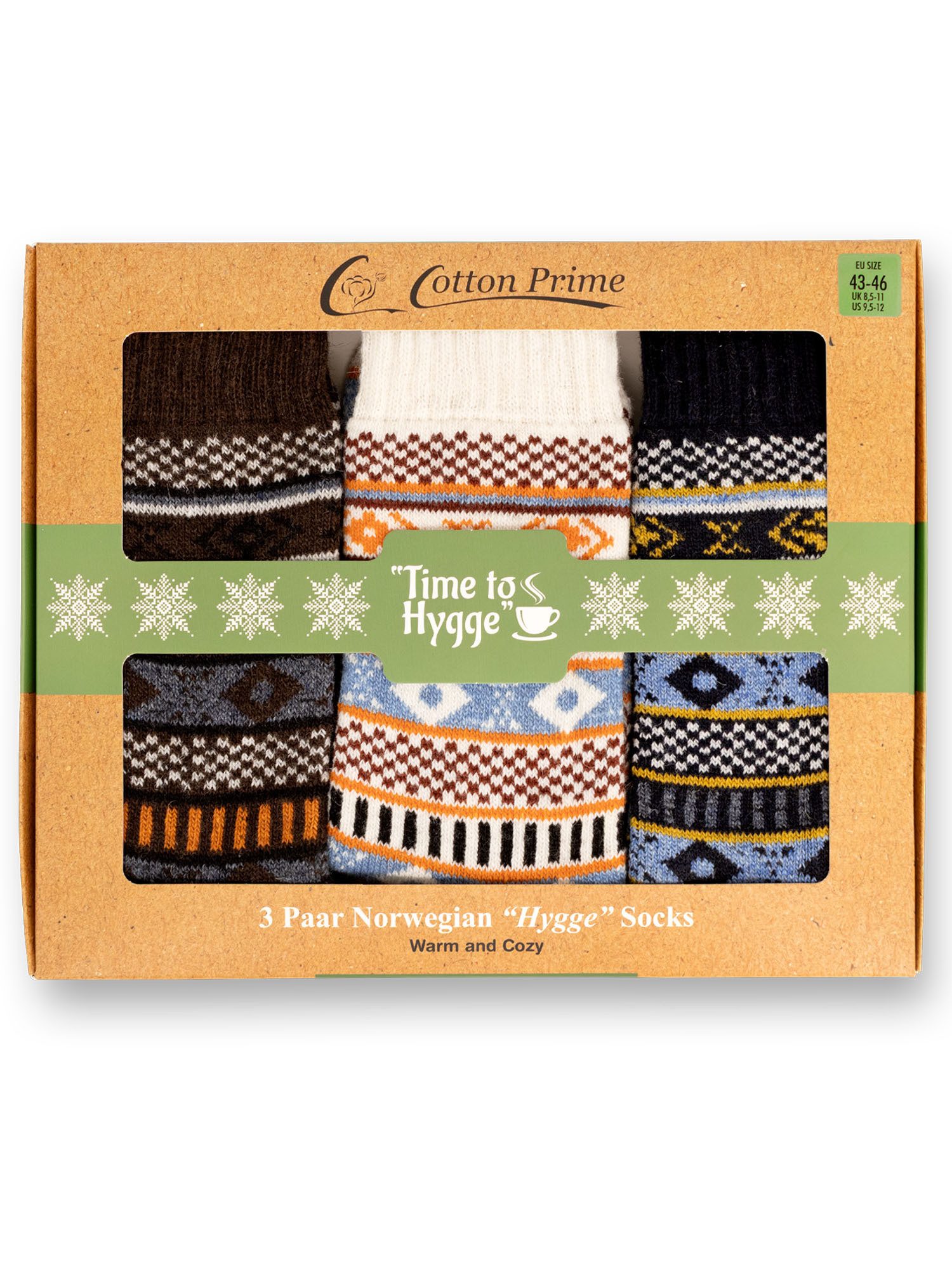Vincent Creation® Socken (3-Paar) Hygge Socken mit Wolle