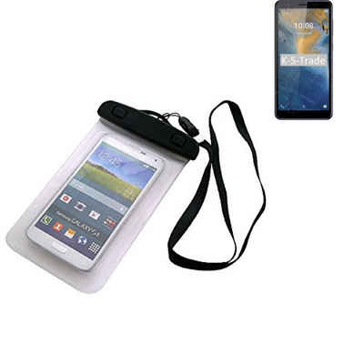 K-S-Trade Handyhülle für ZTE Blade A31, Schutz Hülle Handy Hülle Beach Bag wasserdicht 16cm x 10cm