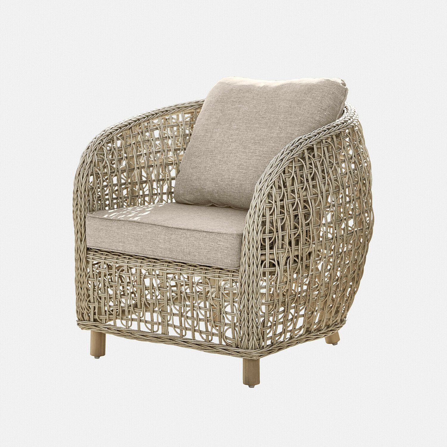 Mirabeau Esszimmerstuhl Sessel Ventiglio grau/braun