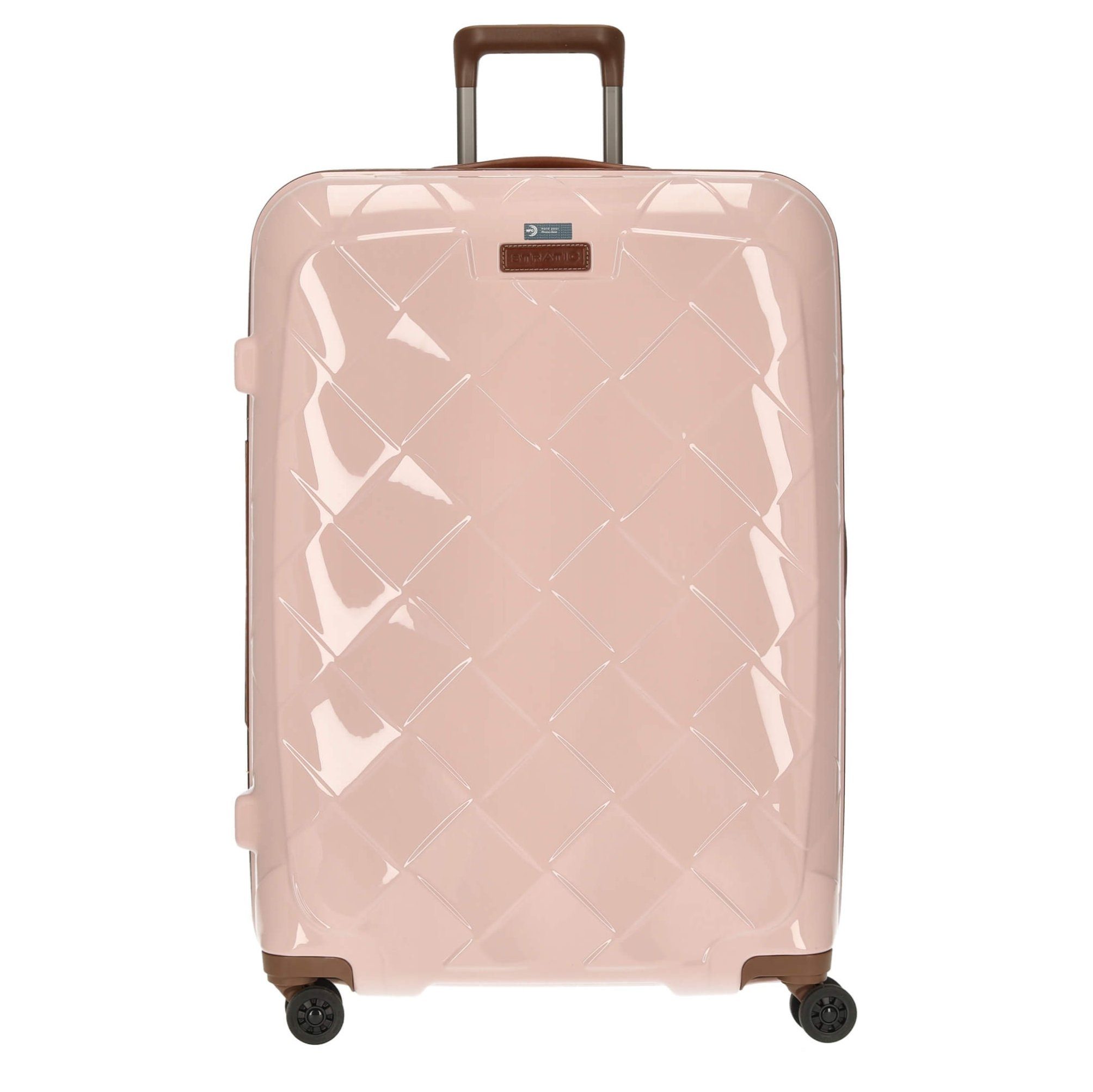 Stratic Trolley Leather and More - 4-Rollen-Trolley 76 cm L, 4 Rollen rose