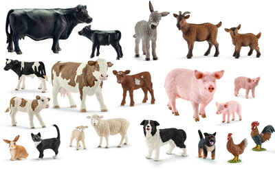 Schleich® Spielfigur Tierfiguren - Bauernhof-Set mit 20 Tieren