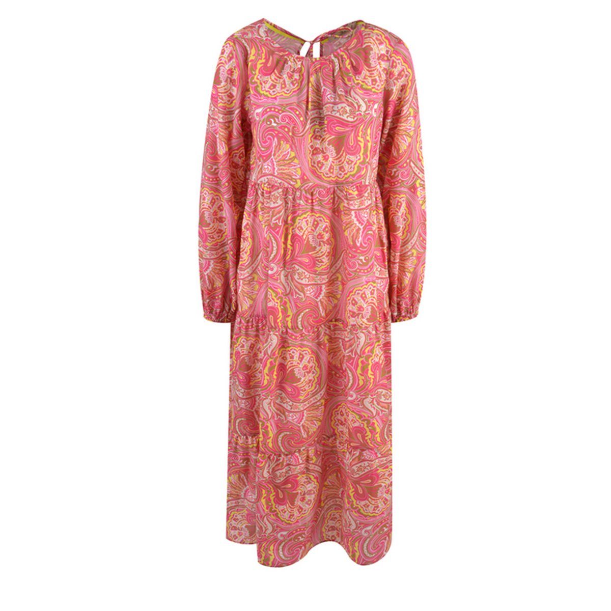 Maxikleid Round neck Maxi Volant