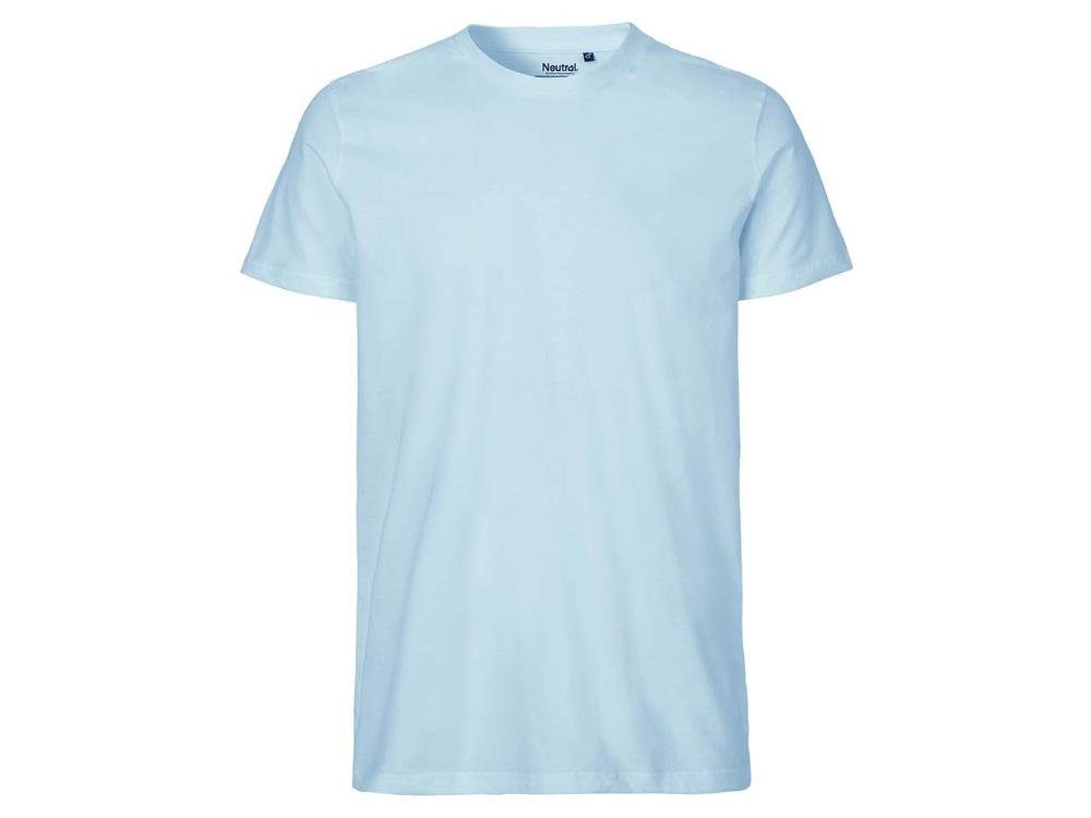 Neutral T-Shirt Neutral Bio-Herren-T-Shirt mit Rundhalsausschnitt light blue