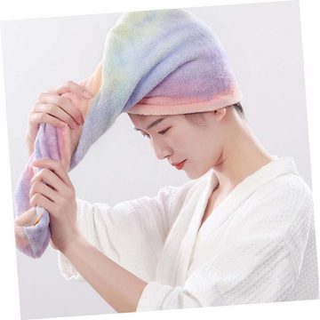 FIDDY Duschhaube Regenbogen handtuch Haartrockner Haartuch Turban trockene Haarkappe (1 St)