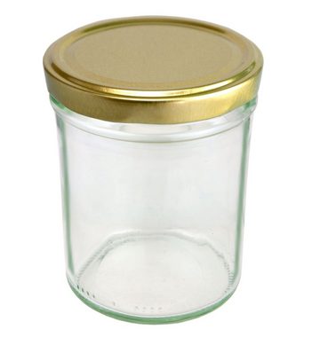 MamboCat Einmachglas 25er Set Sturzglas 230 ml HOCH To 66 goldener Deckel incl. Rezeptheft, Glas