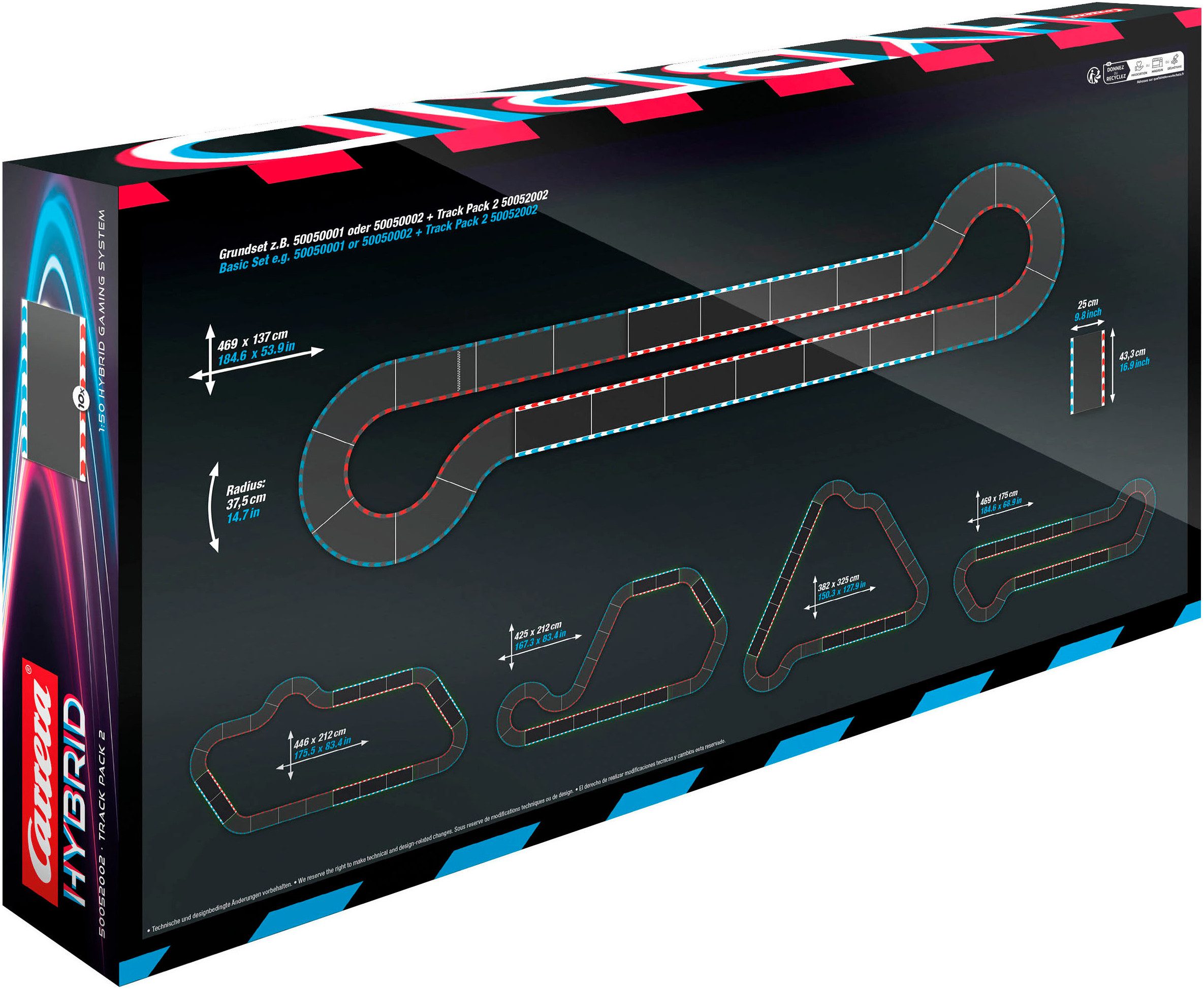 Carrera® Anschlussschiene Carrera Hybrid Track Pack 2 High Speed