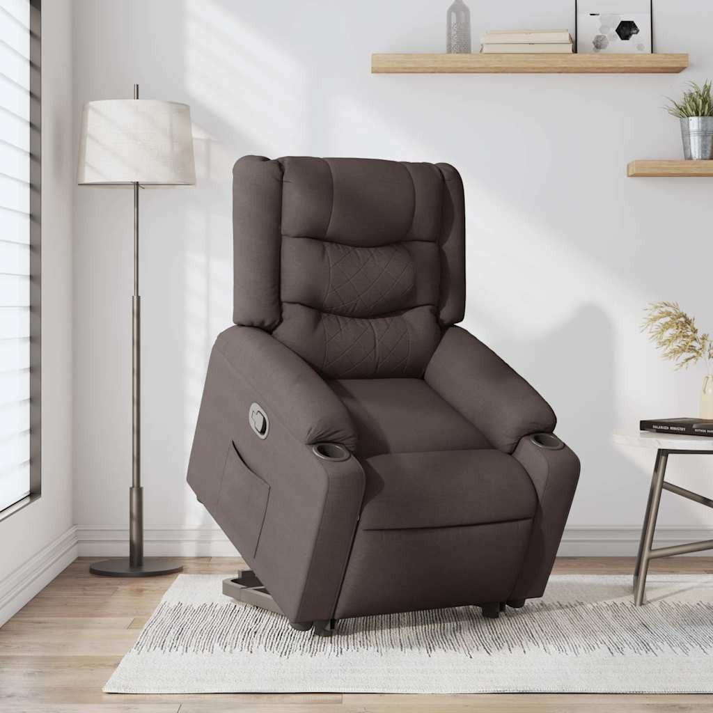 vidaXL Sessel Relaxsessel mit Aufstehhilfe Dunkelbraun günstig online kaufen